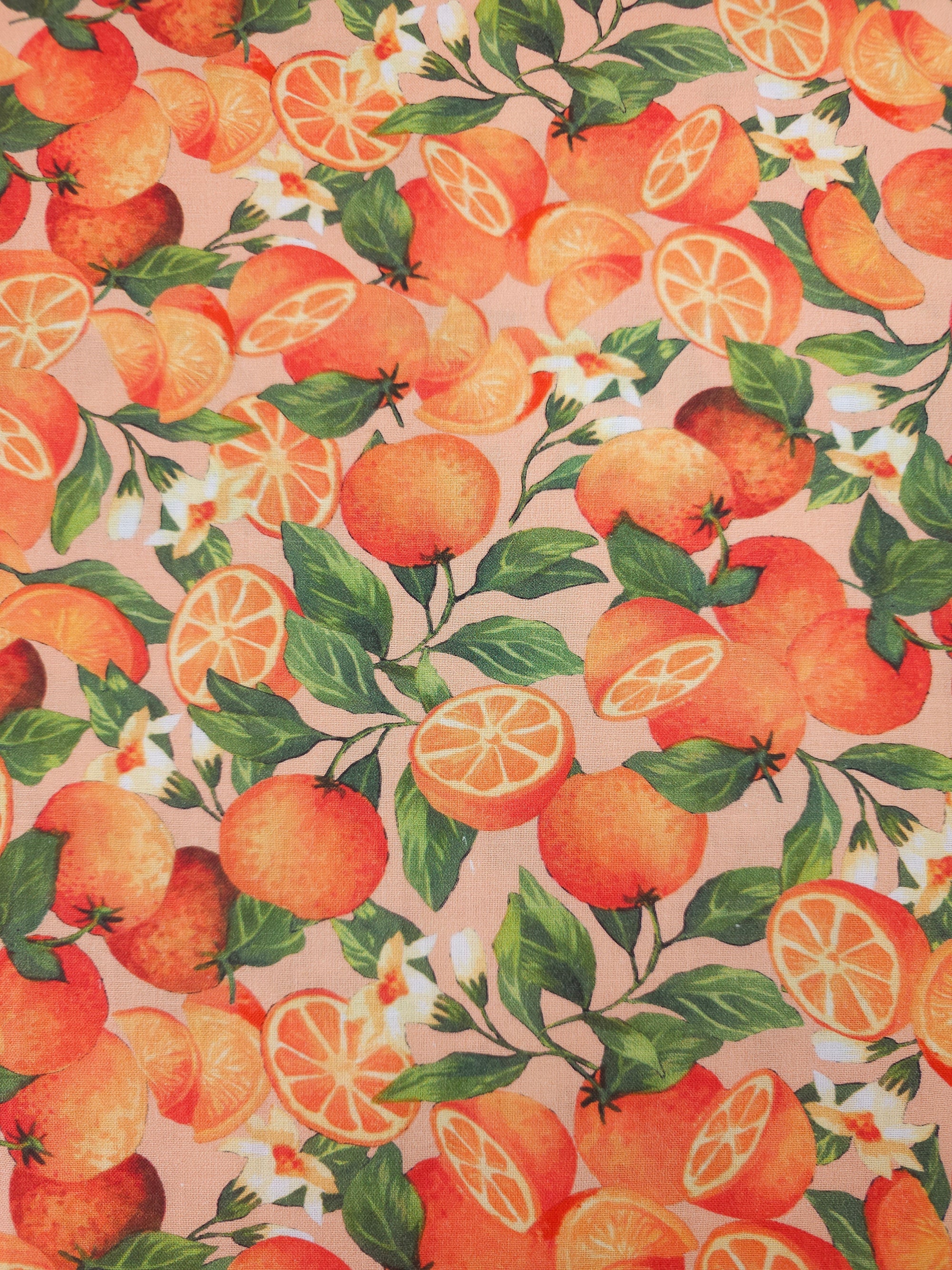 Orange Slices 100% Cotton
