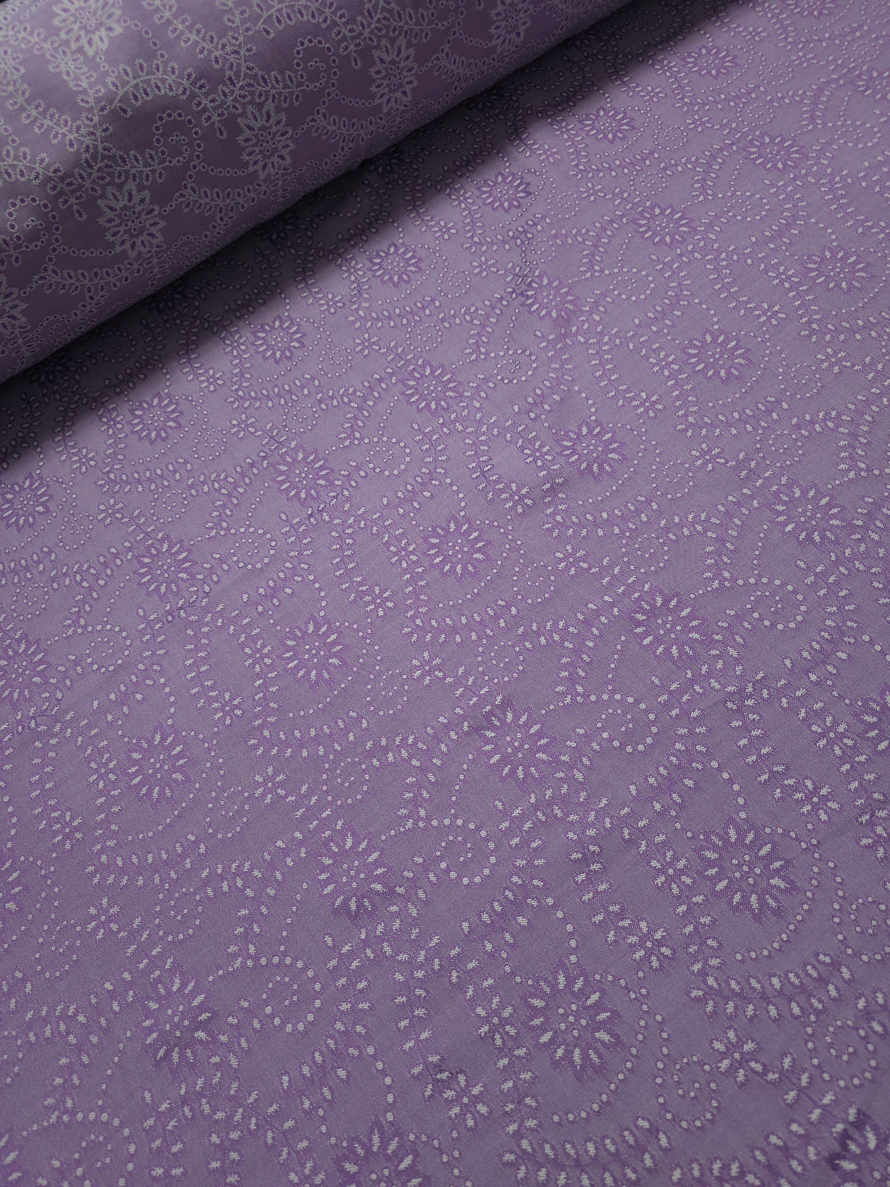 Light Purple Floral Spiral Poly