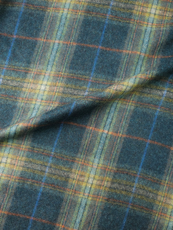 Green/Blue Tartan Wool Suiting