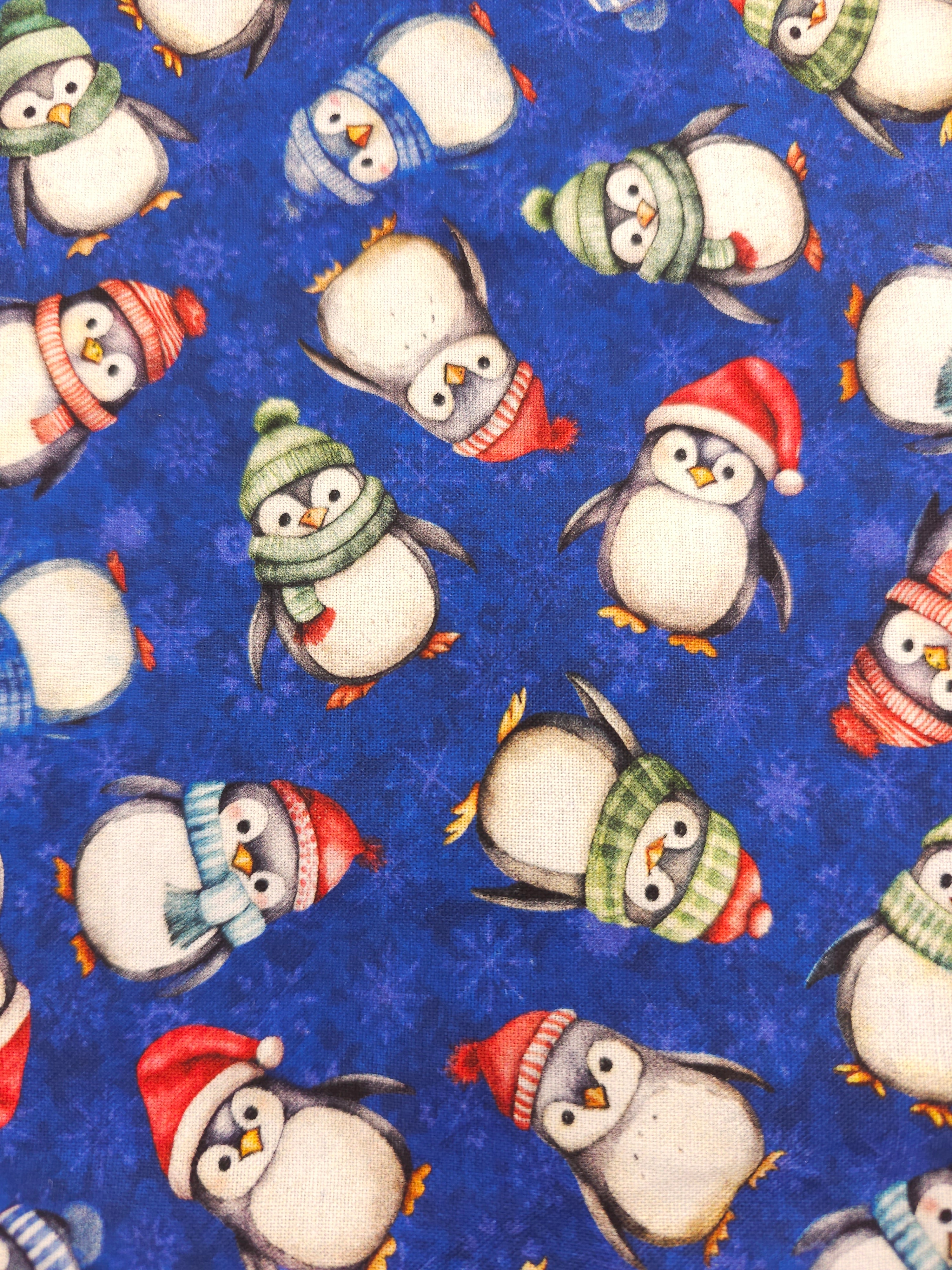 Blue penguin Cotton- 3m piece