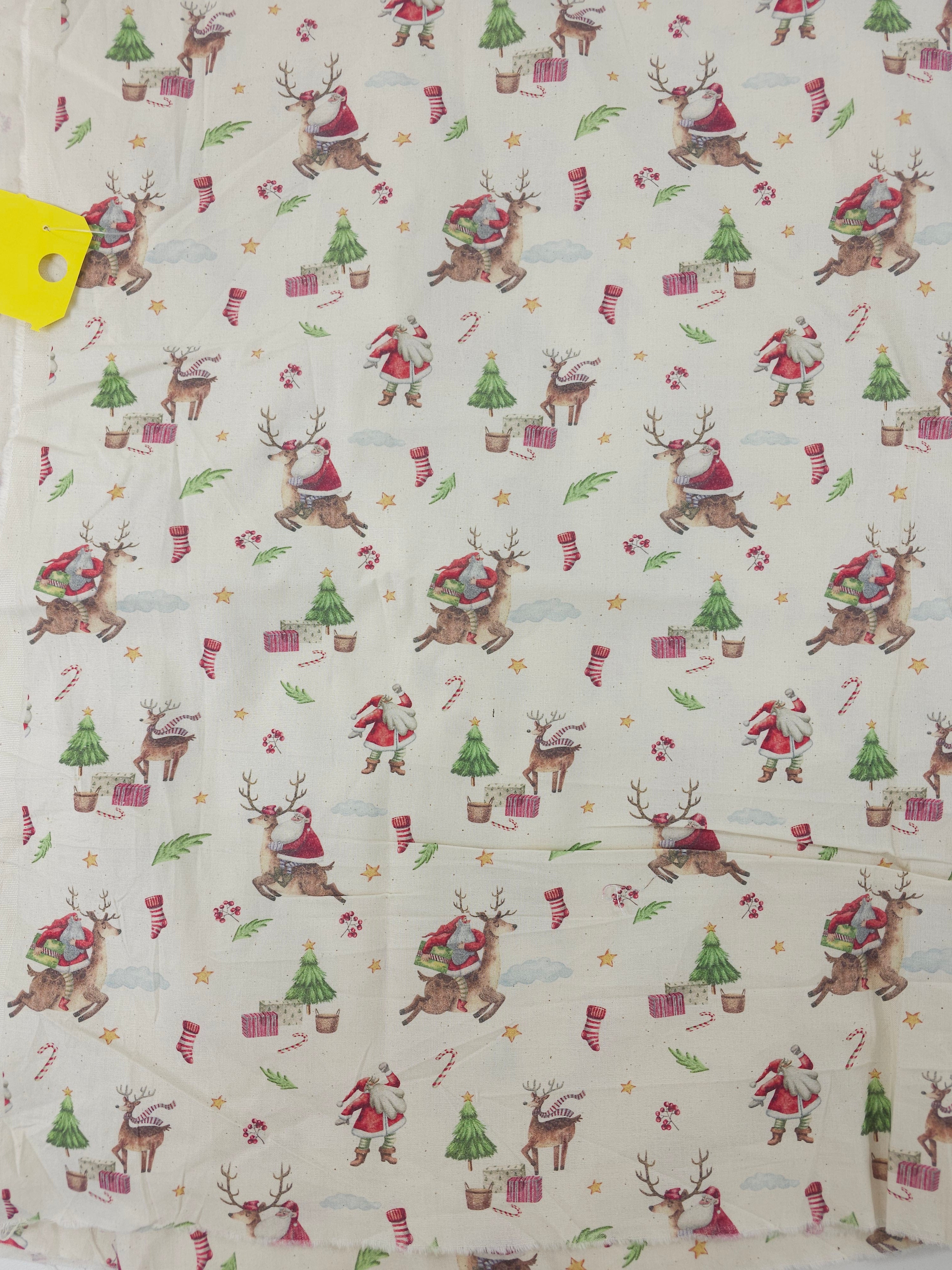 Santa's mission Cotton- 1.2m piece
