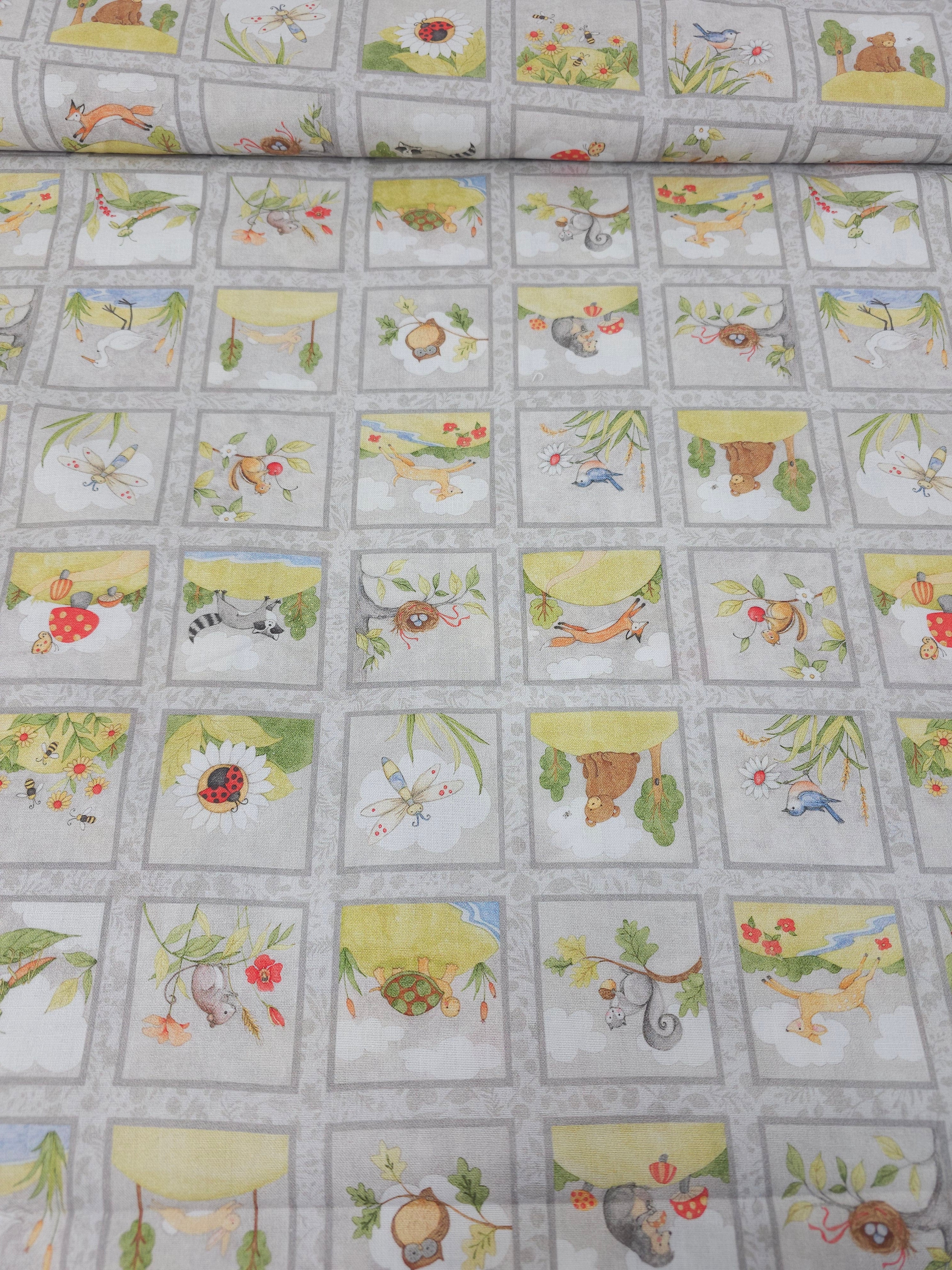 Woodland Animal Frames 100% Cotton