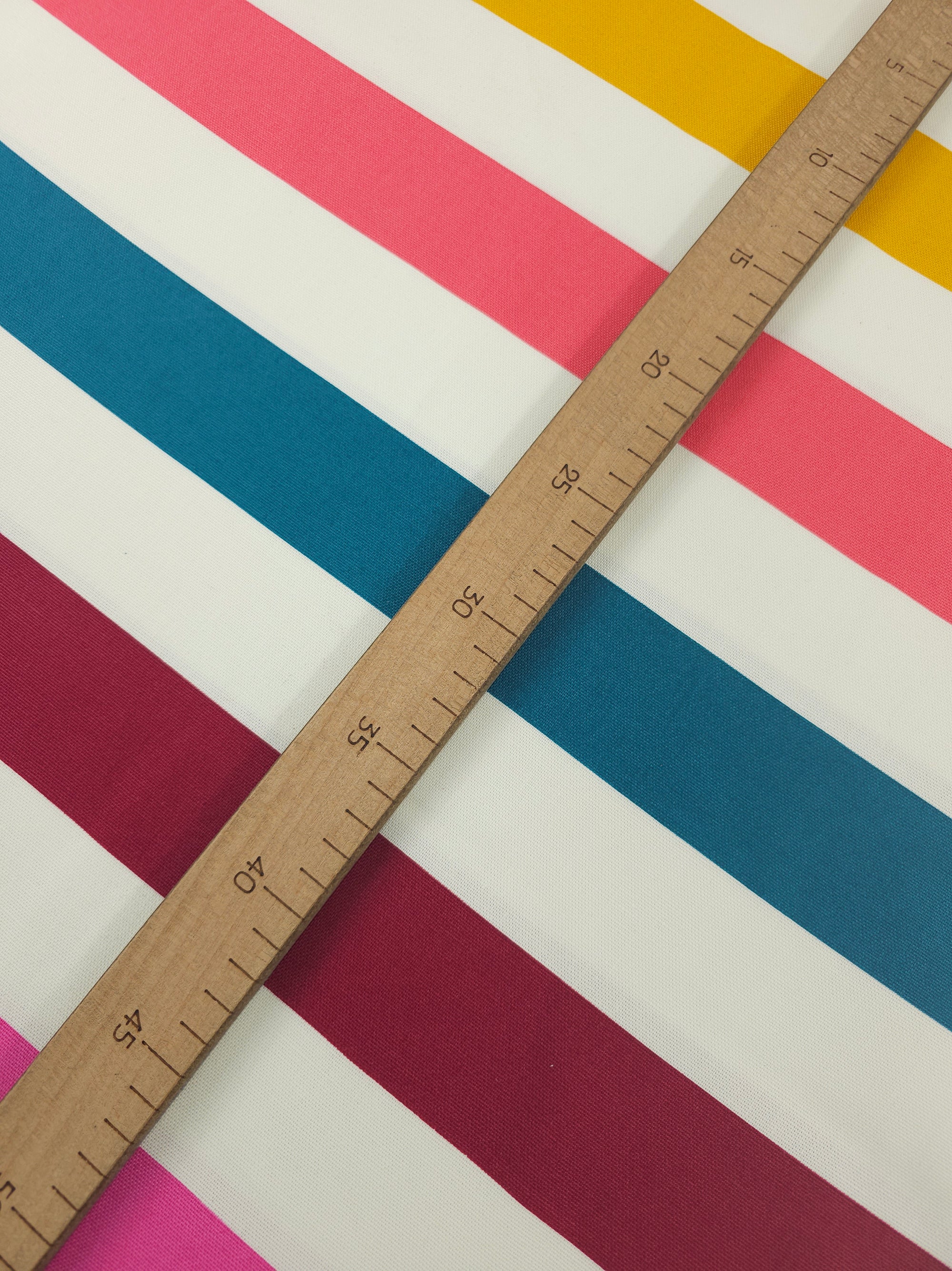 Summer Fusion Block Stripe Lightweight Canvas Cotton