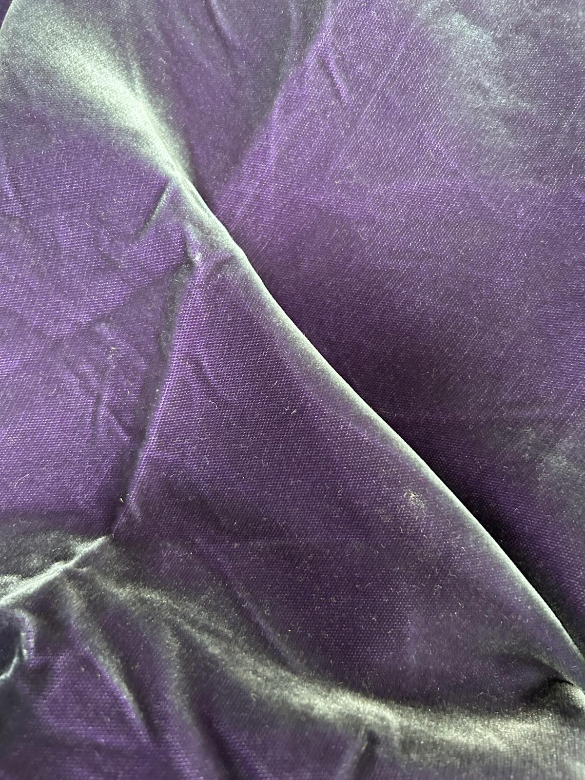 Purple Velvet (colour discrepancy) - 1.9m Piece