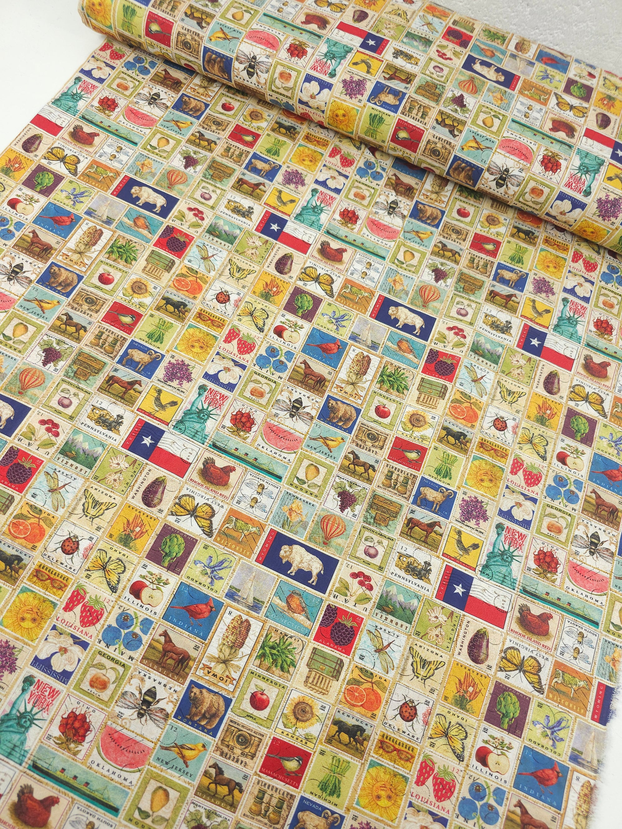 State Stamps 100% Cotton