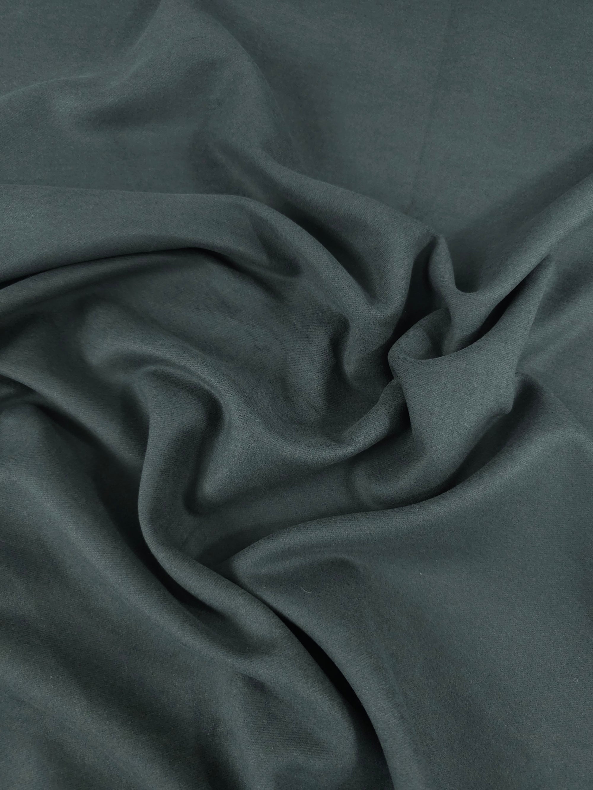 Greyish Khaki Cotton Suede