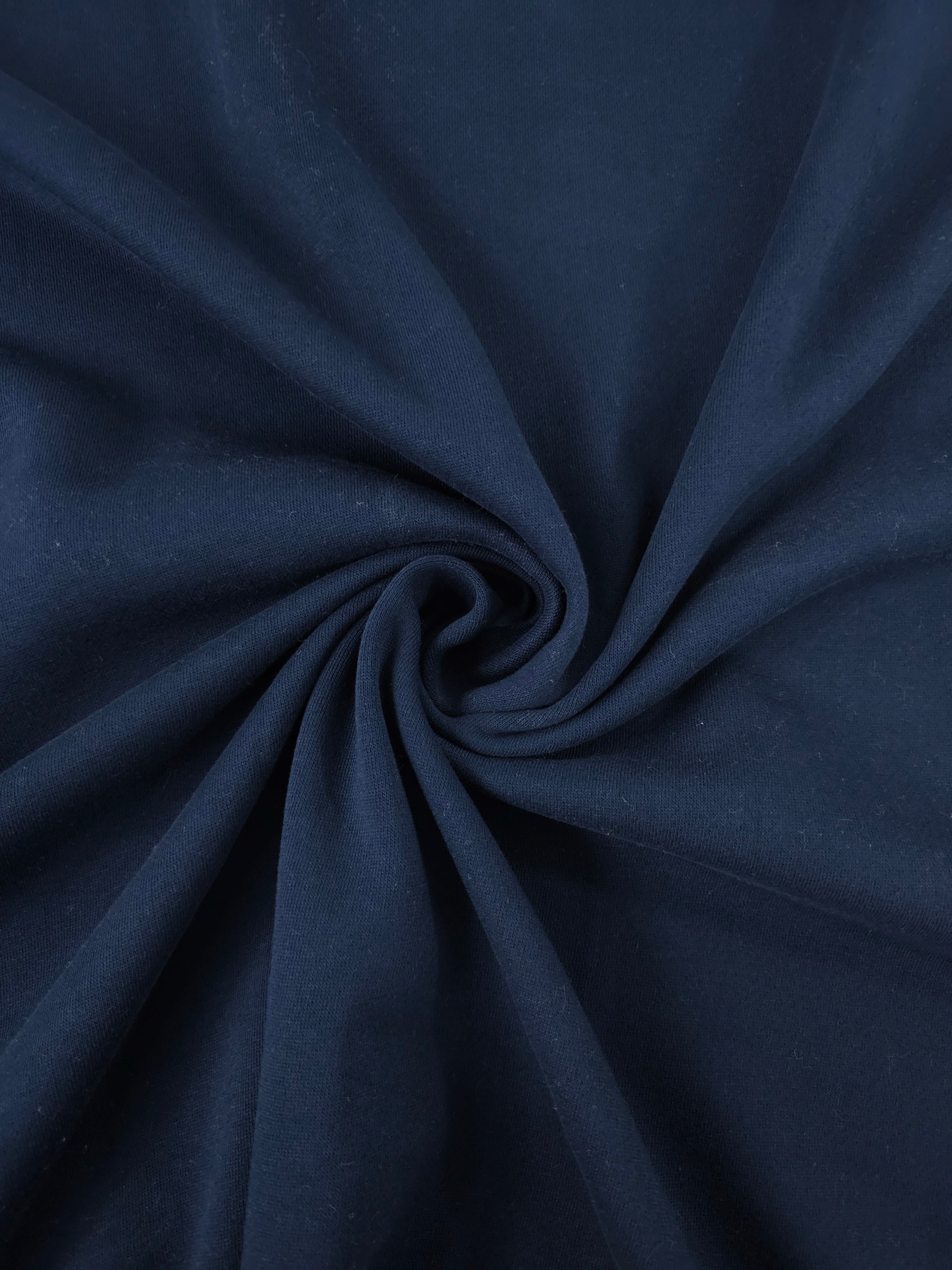 Dark Navy Fleece Backed Terry