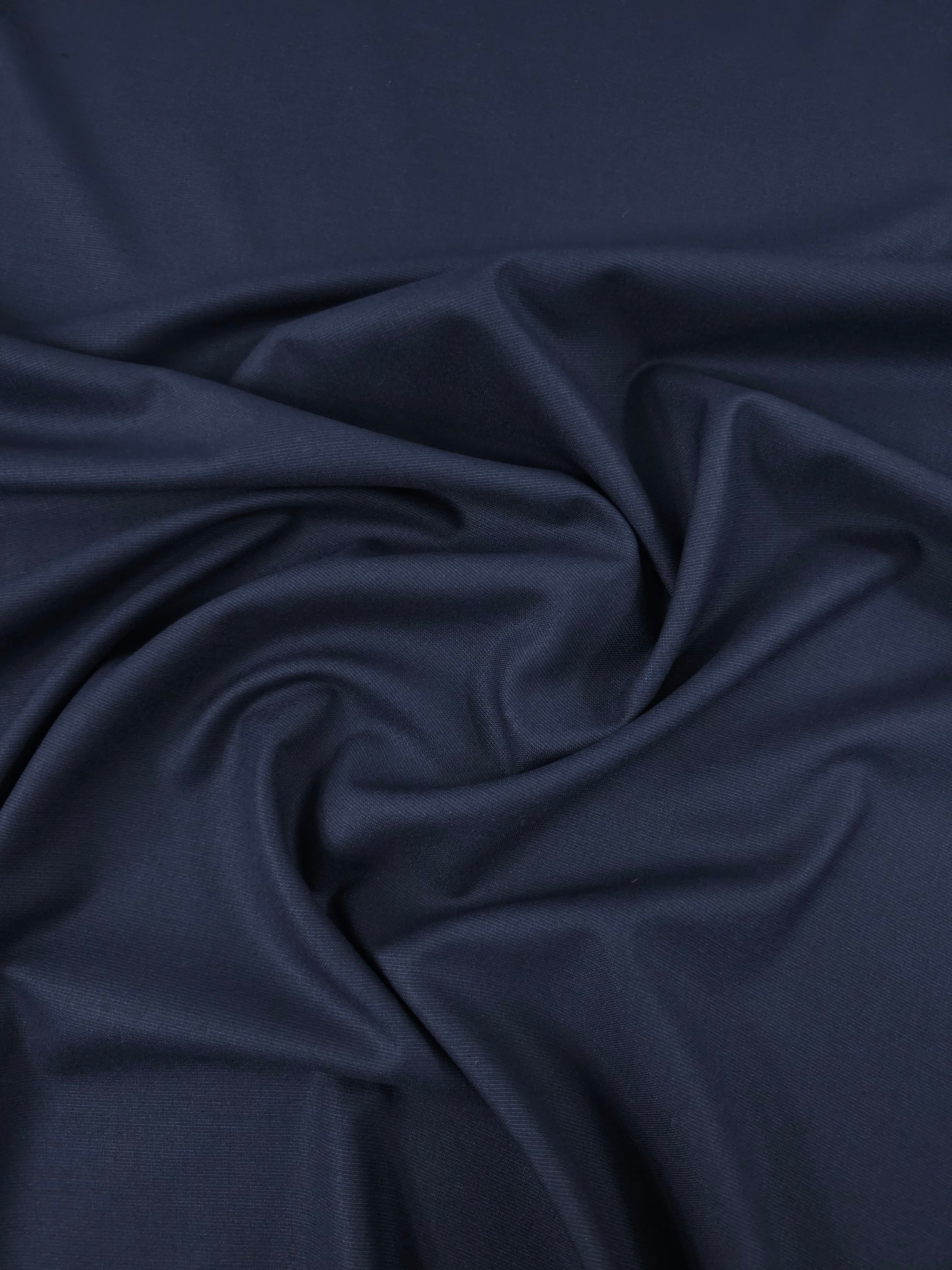 Dark Navy Poly Viscose