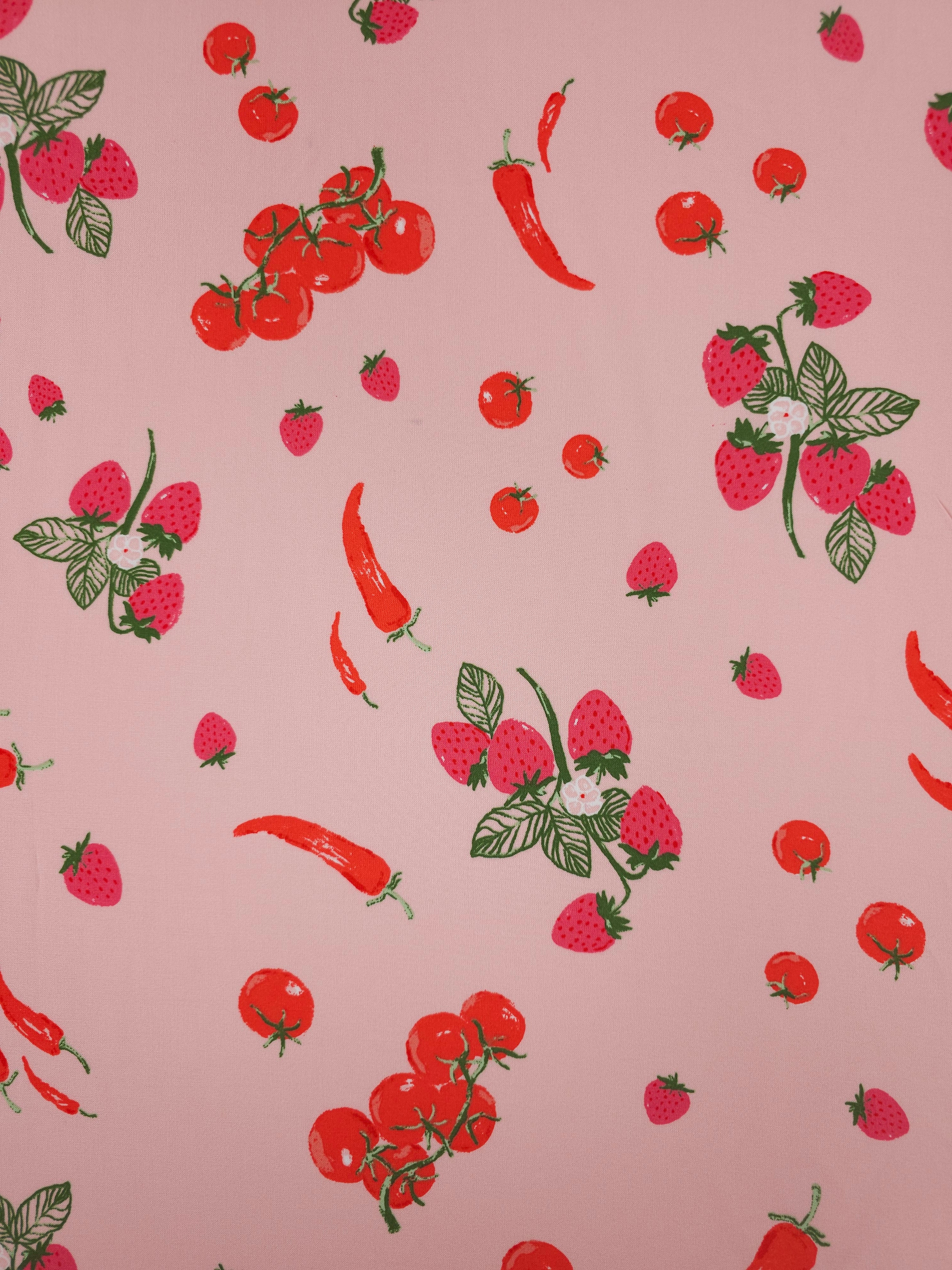 Pink Wild Strawberry Chilli Viscose Challis - New Look