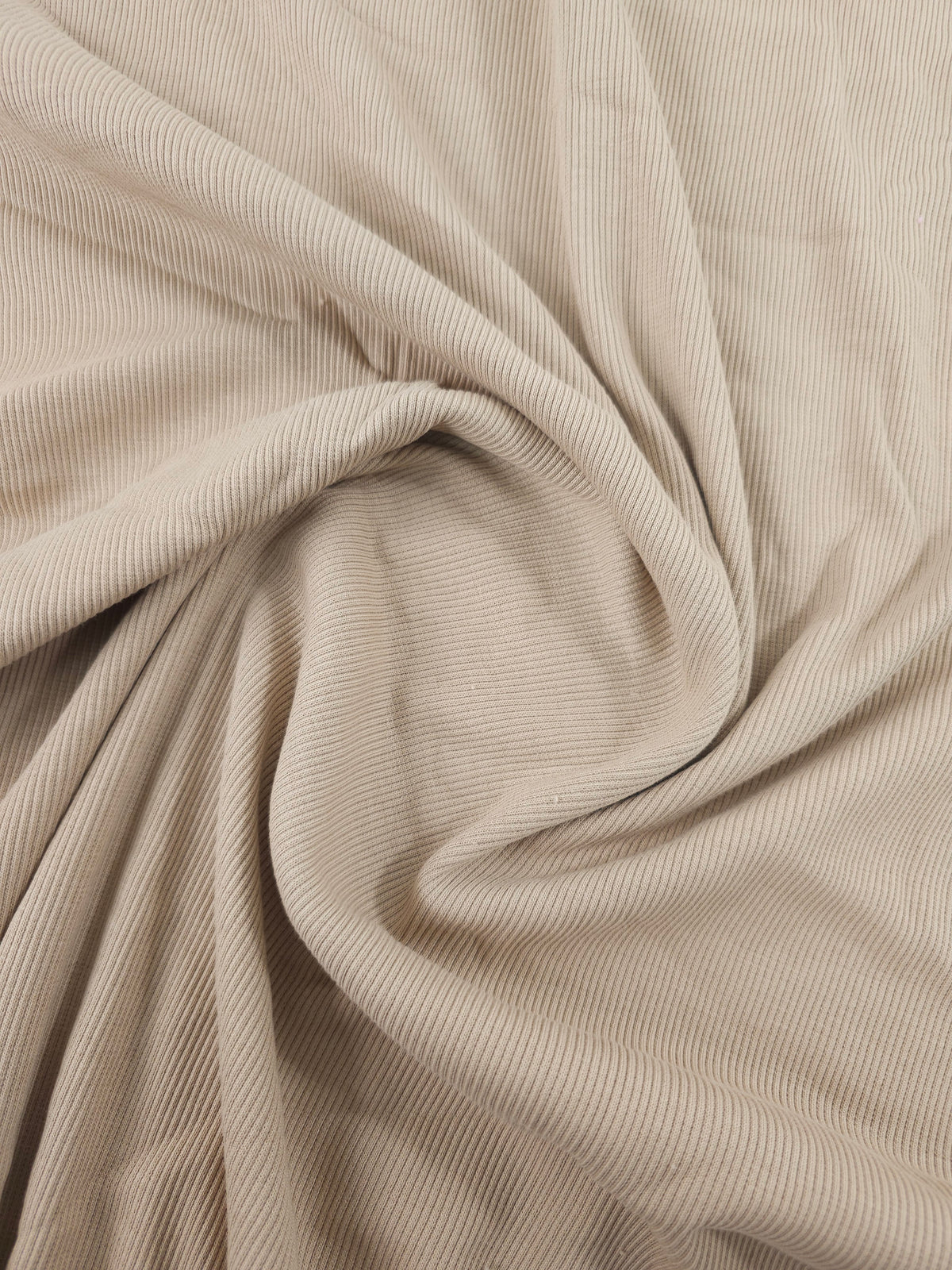 Beige Tubular Ribbing