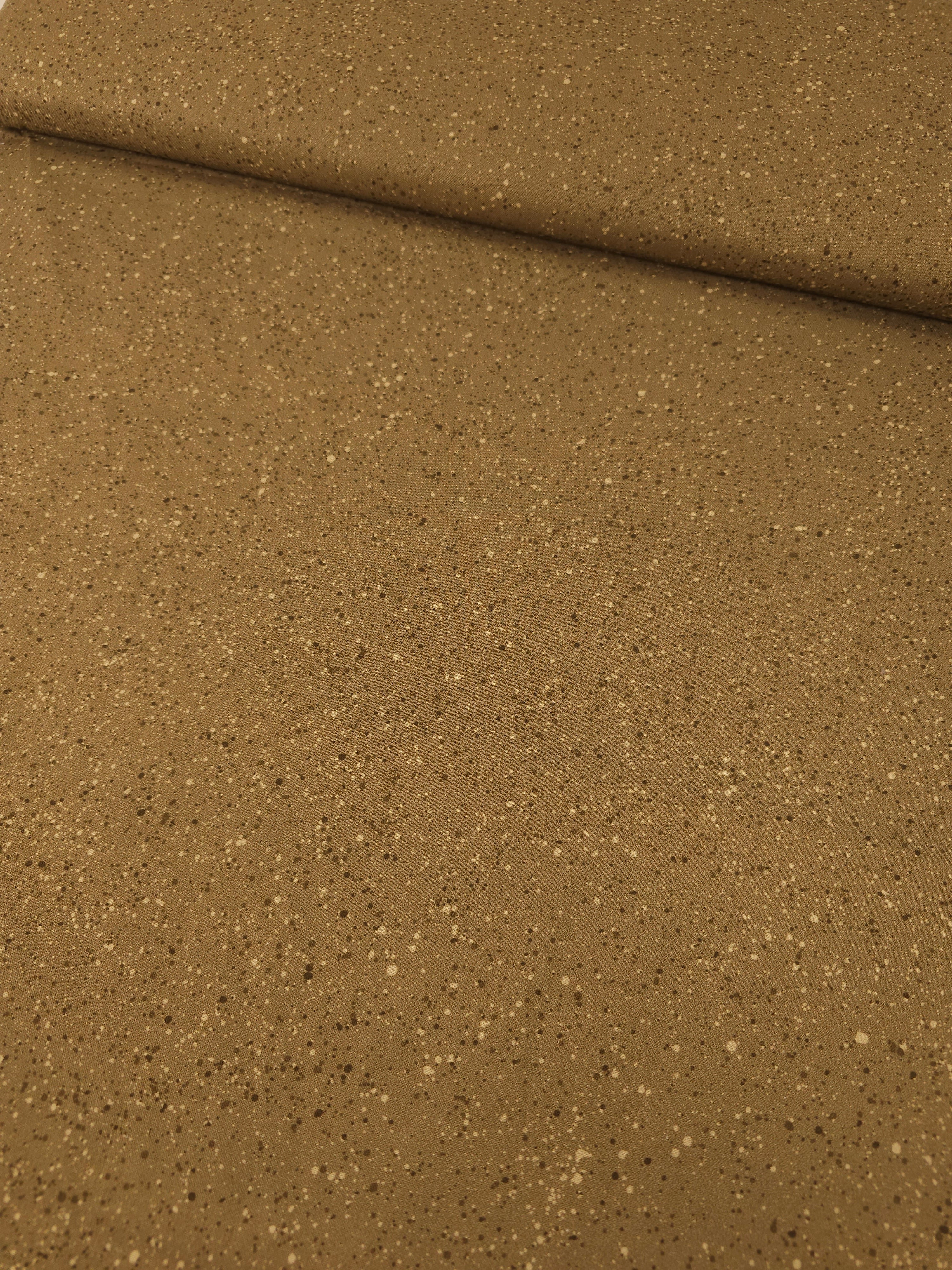 Muddy Brown Pebble Speckle 100% Cotton