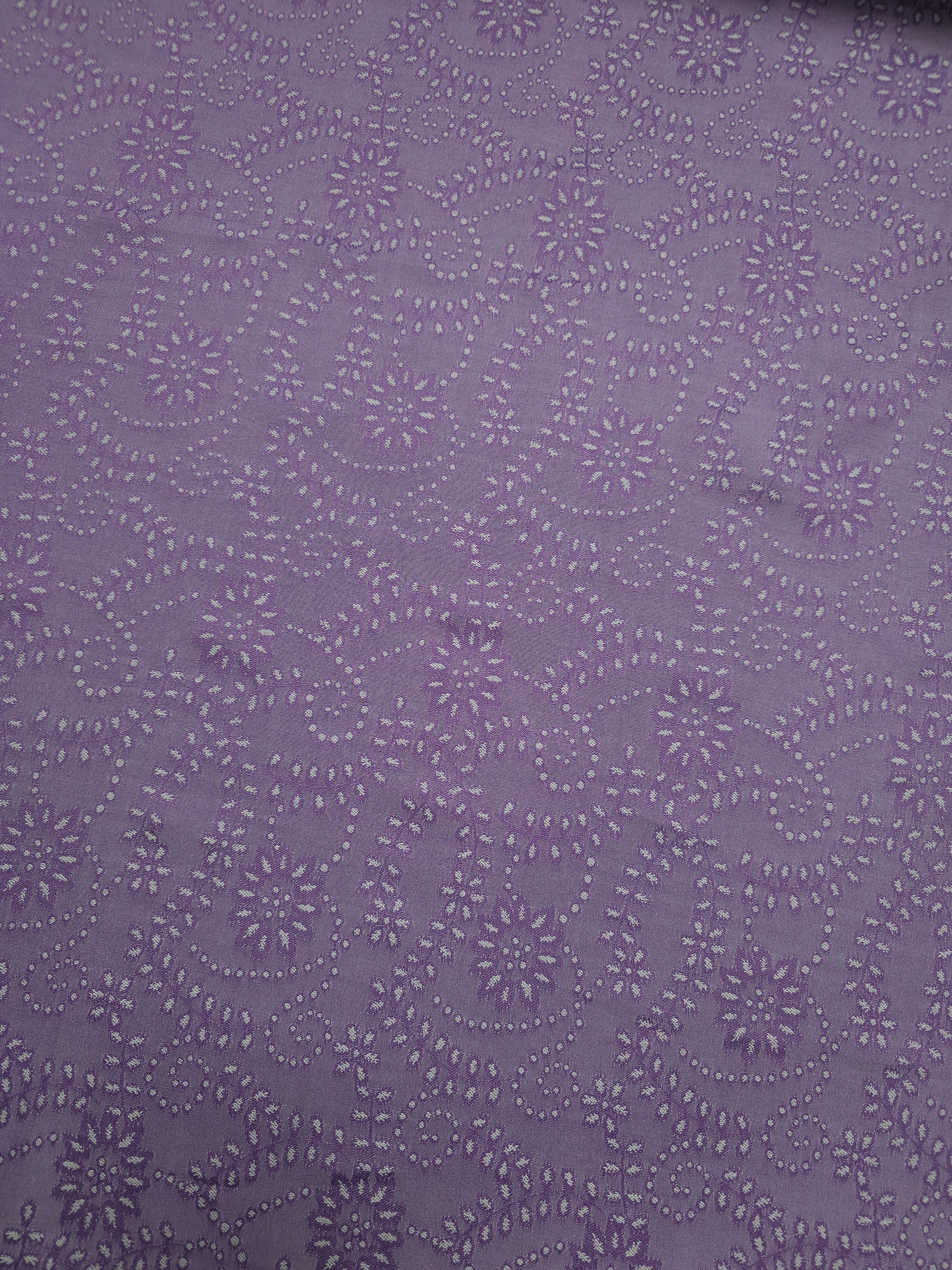 Light Purple Floral Spiral Poly