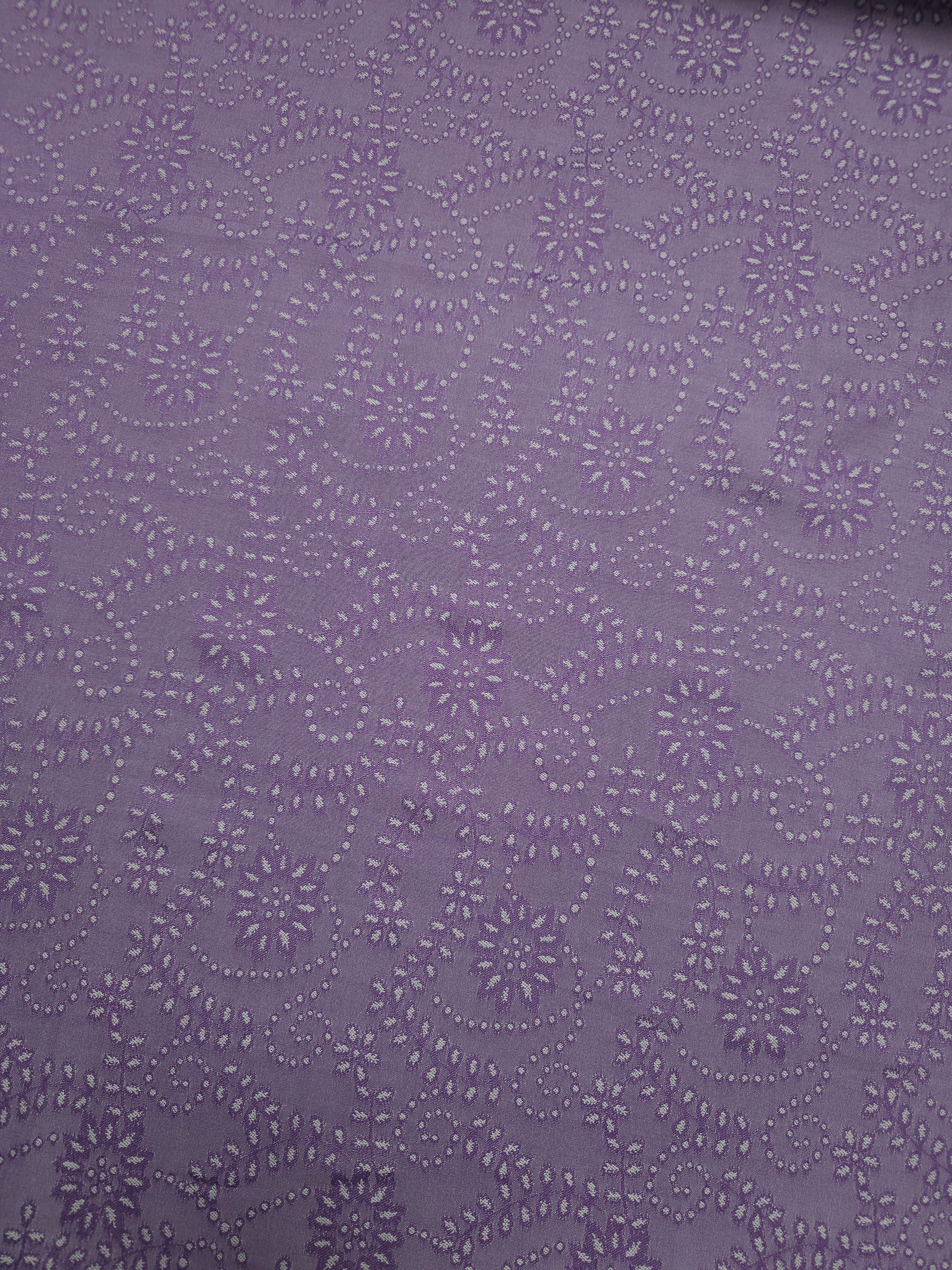 Light Purple Floral Spiral Poly