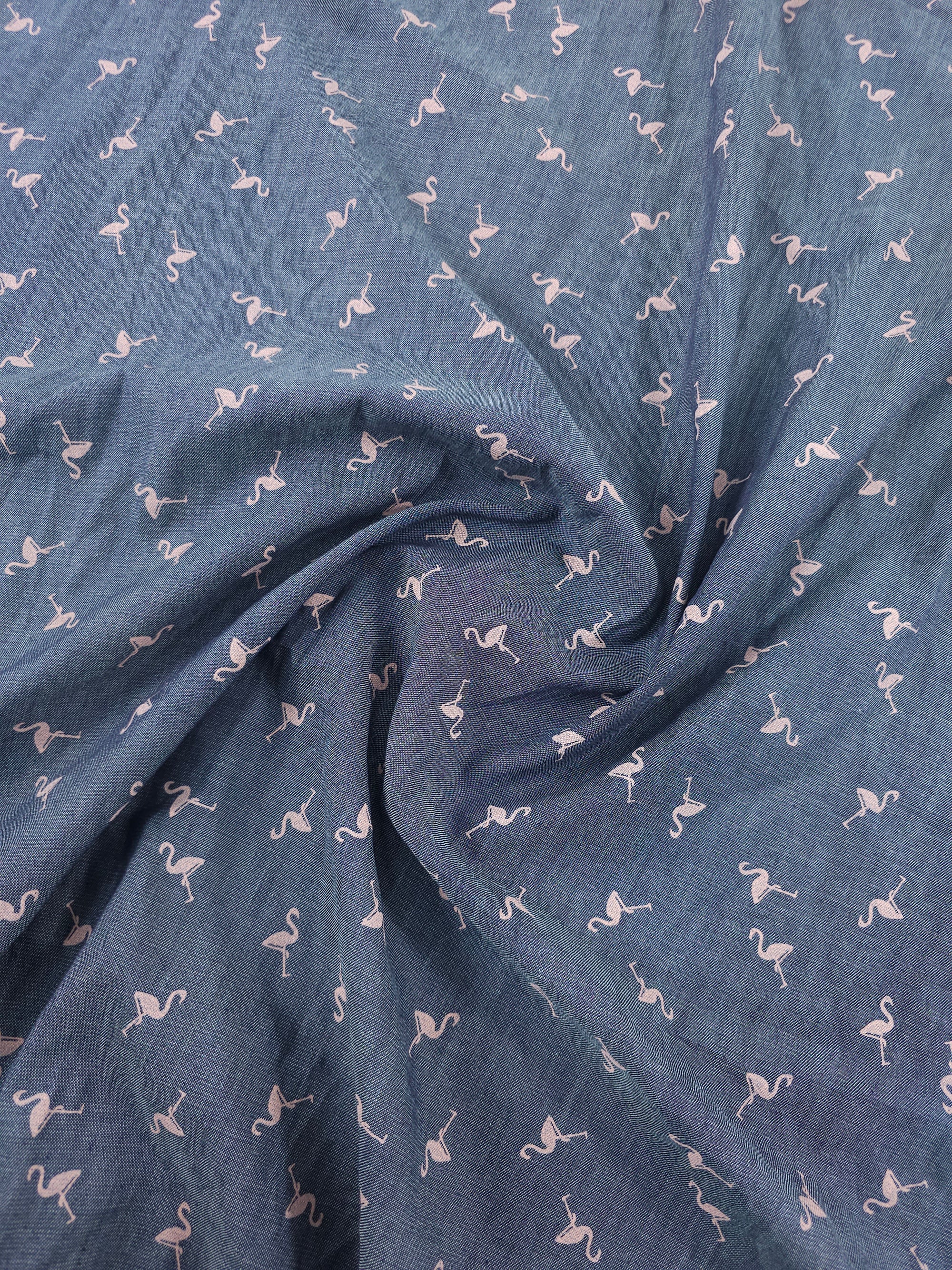 Flamingo Chambray