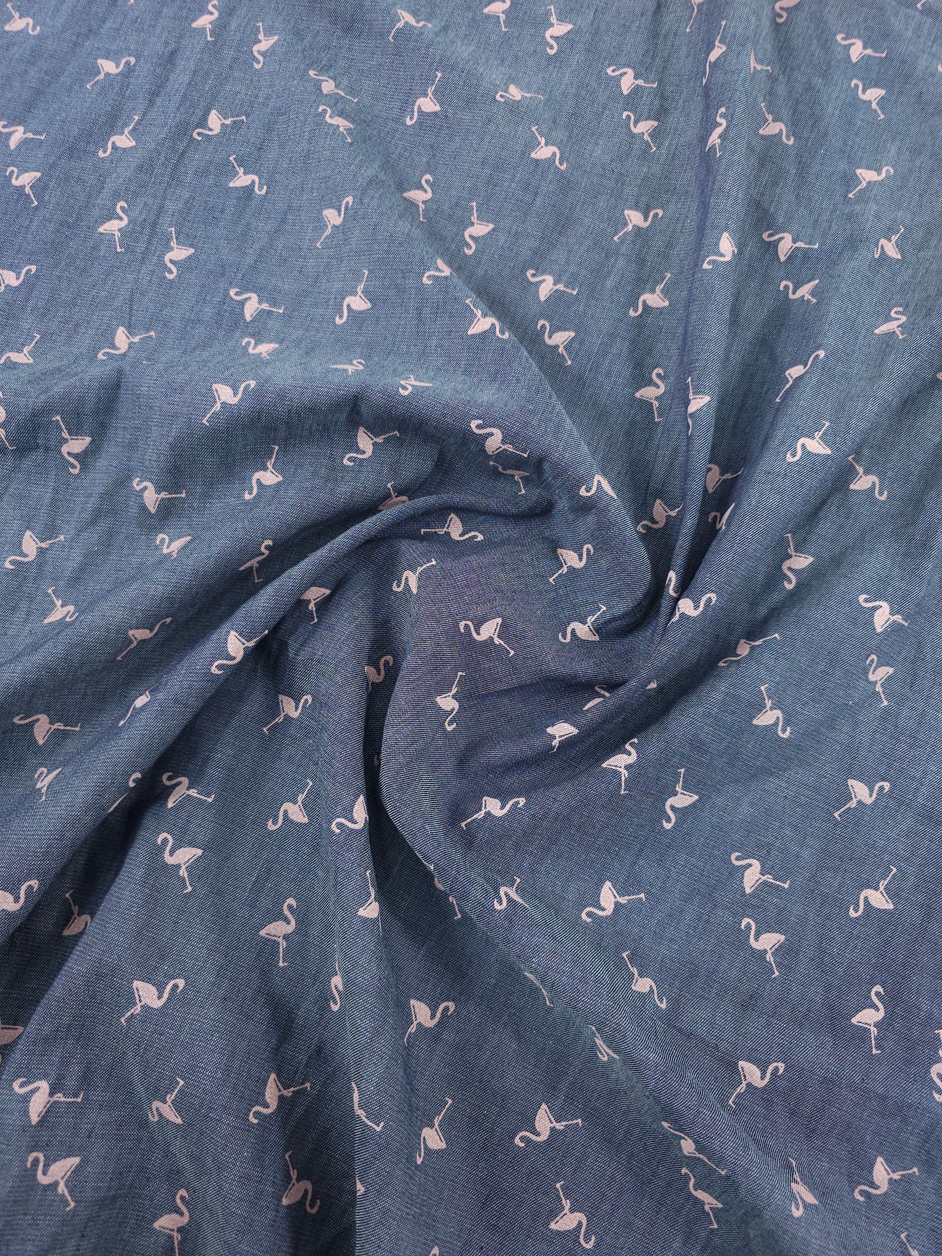 Flamingo Chambray