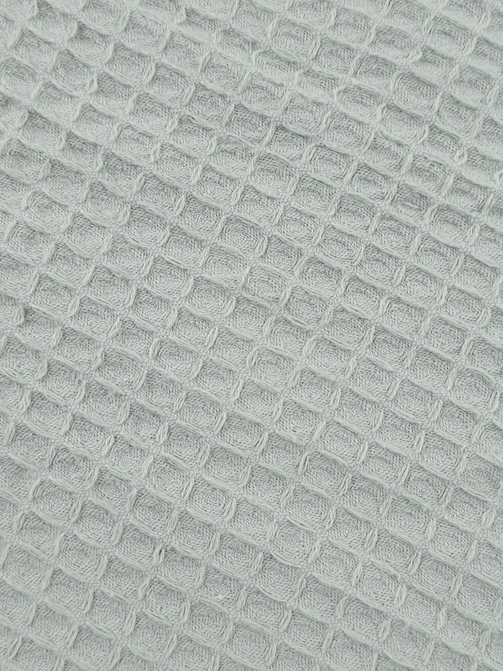 Light Grey Waffle Cotton *EXTRA WIDE*
