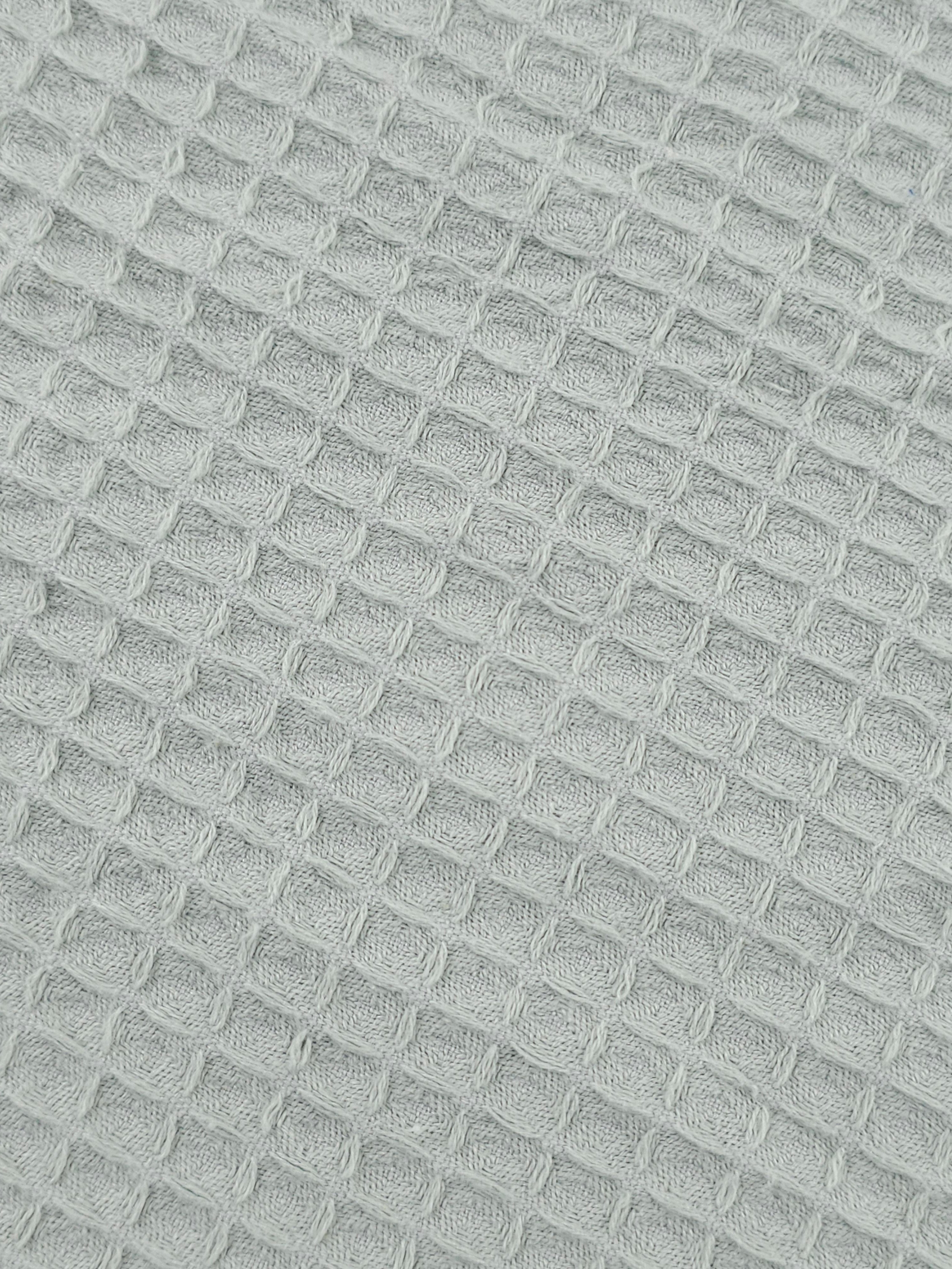Light Grey Waffle Cotton *EXTRA WIDE*