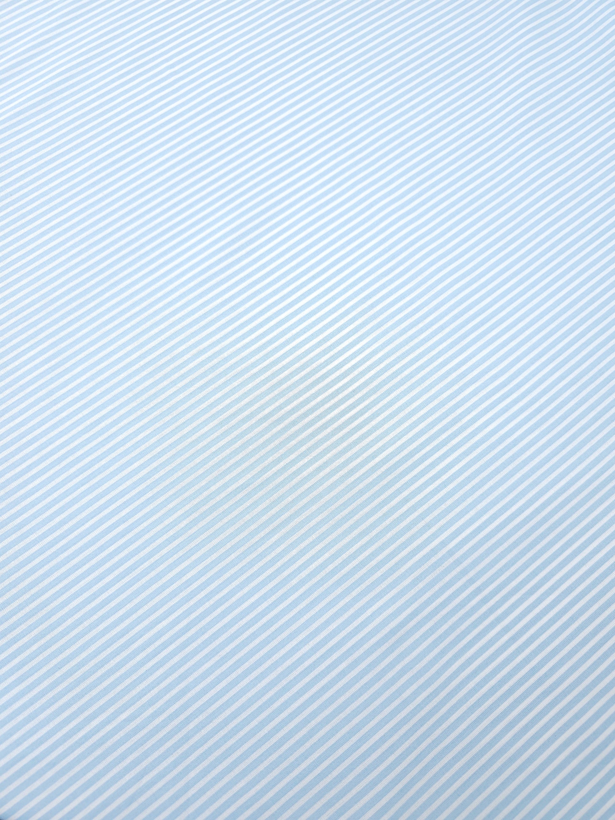 Baby Blue Pinstripe 100% Cotton