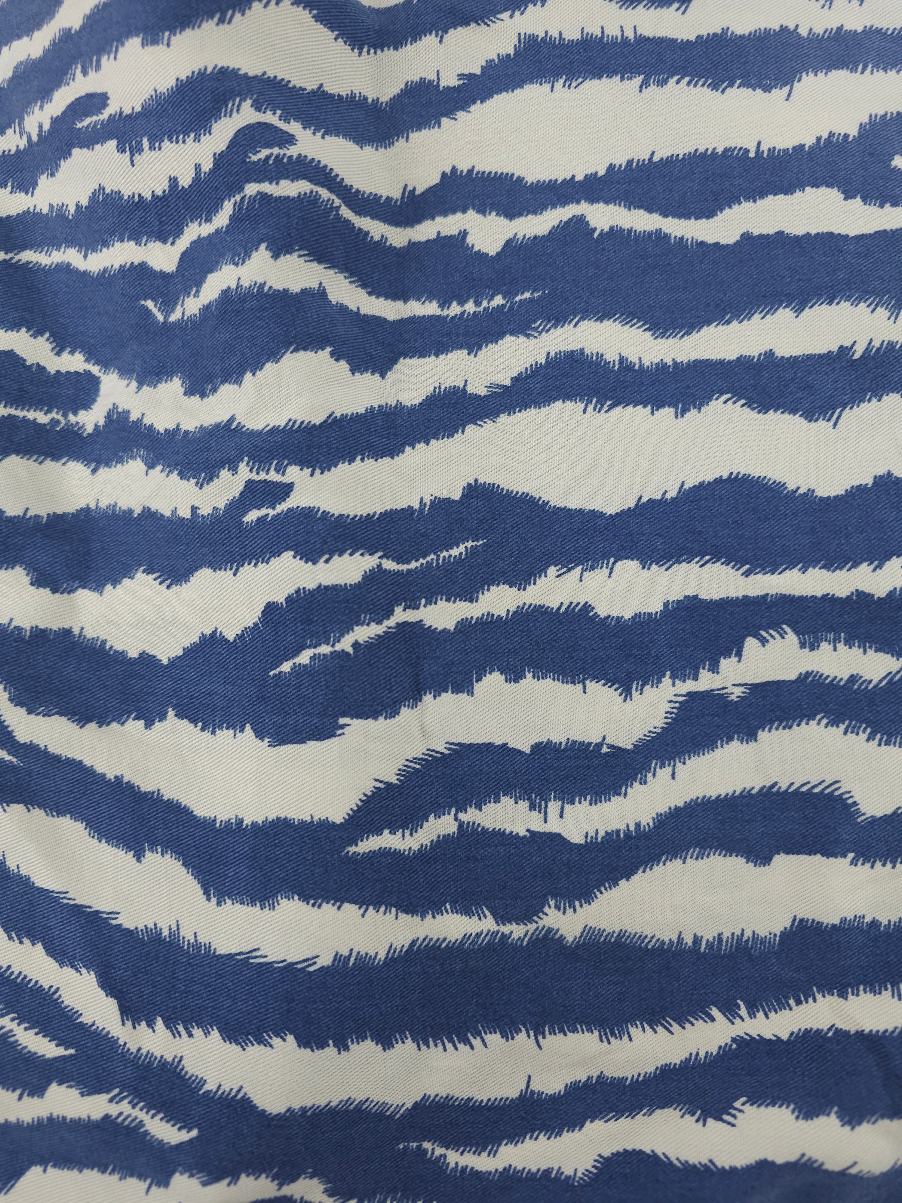 Dusty blue zebra Viscose- 1.6m piece