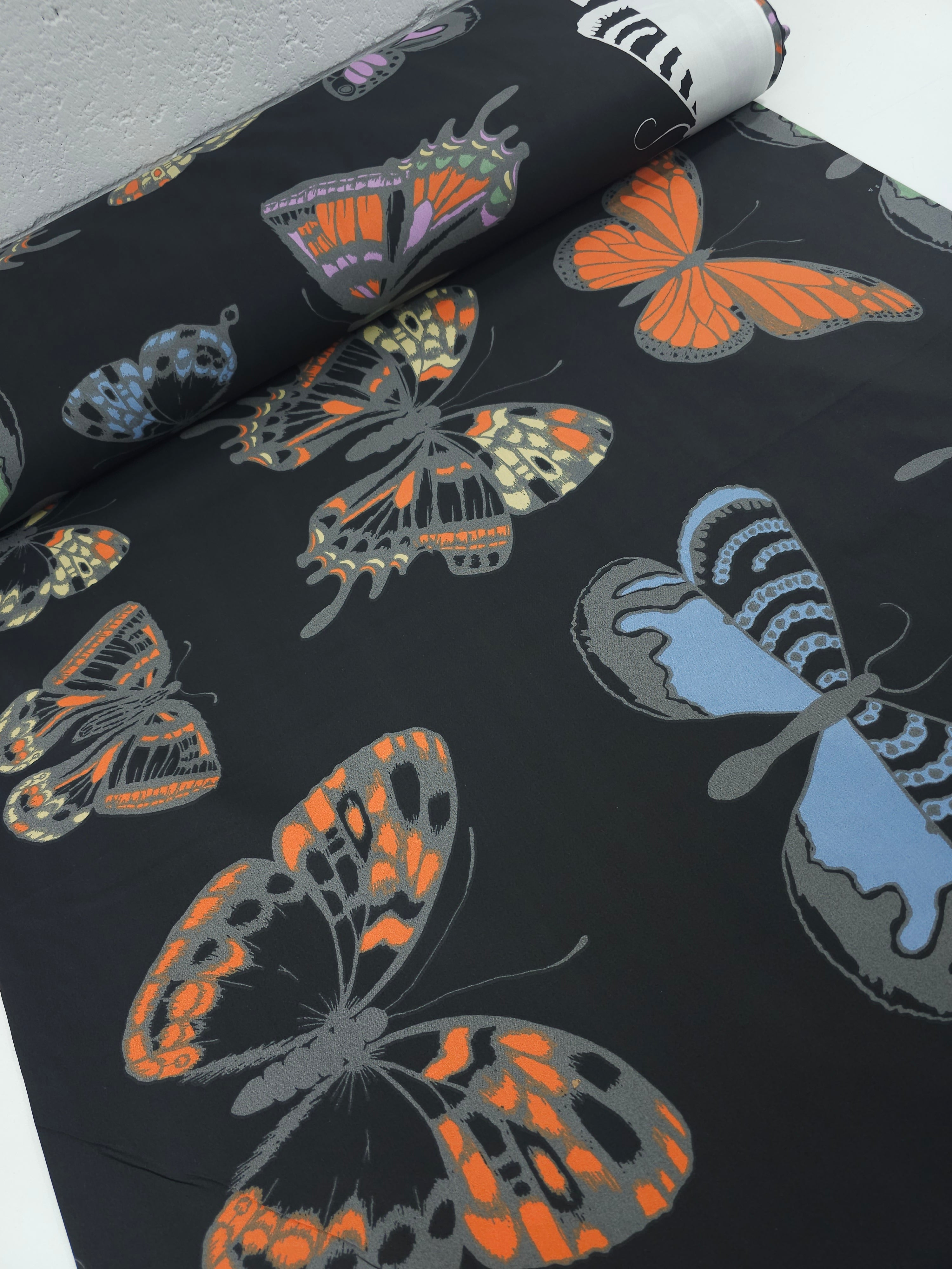 Large Butterfly Kingdom 100% Cotton 106"
