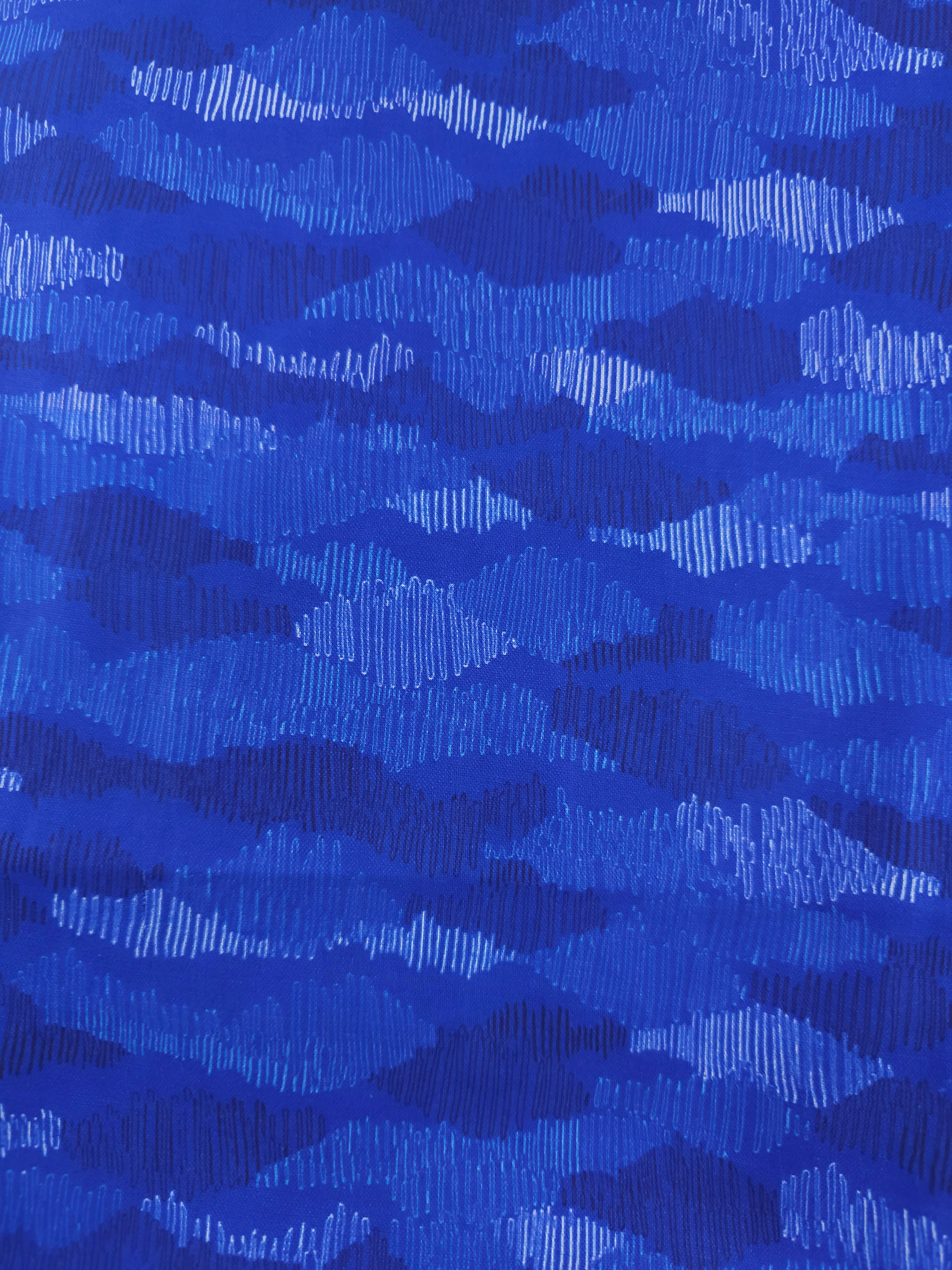 Cobalt wave Cotton- 3m piece