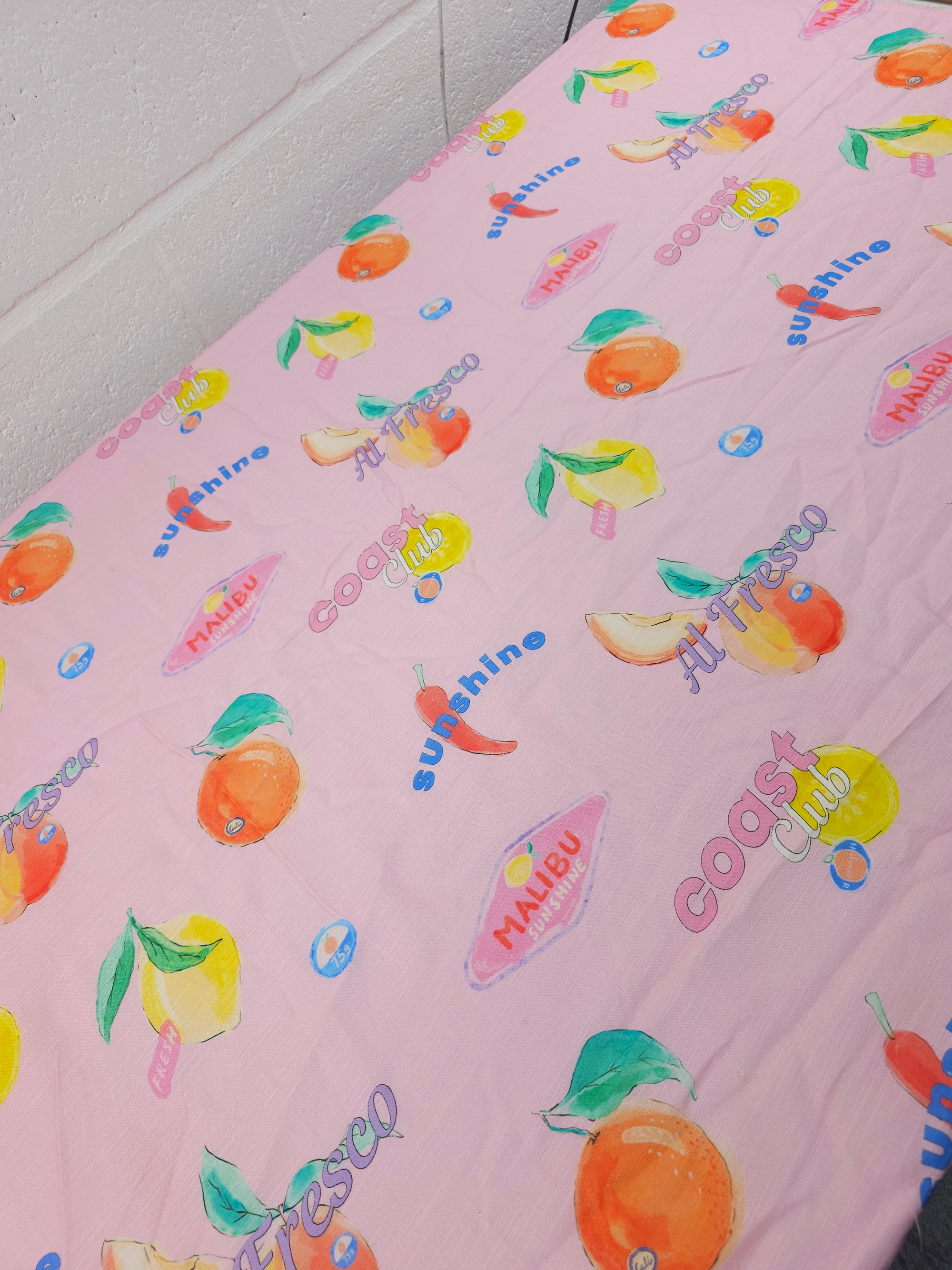 Pink Malibu Coast Club Cotton Flax