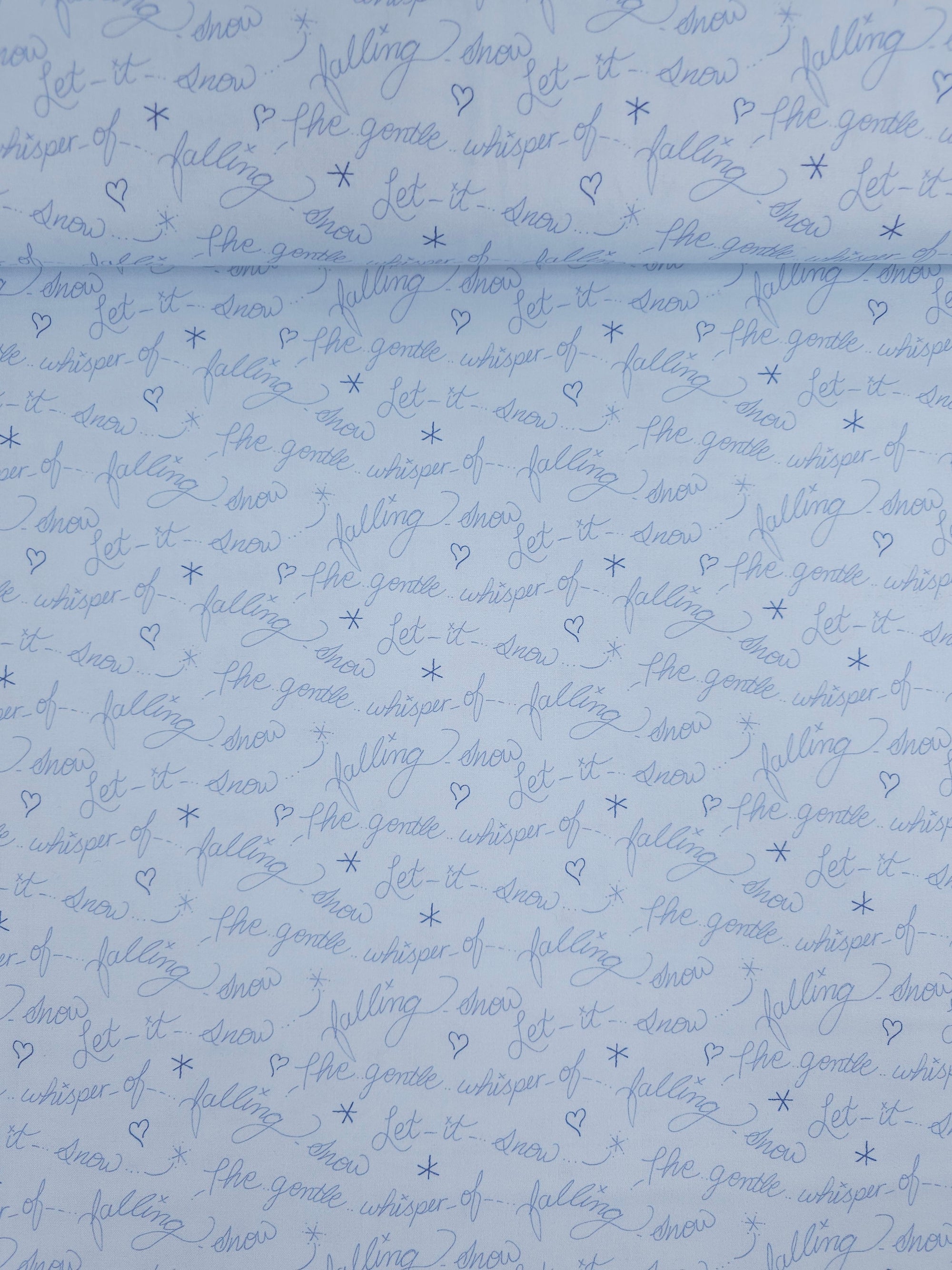 Let It Snow Gentle Whisper 100% Cotton