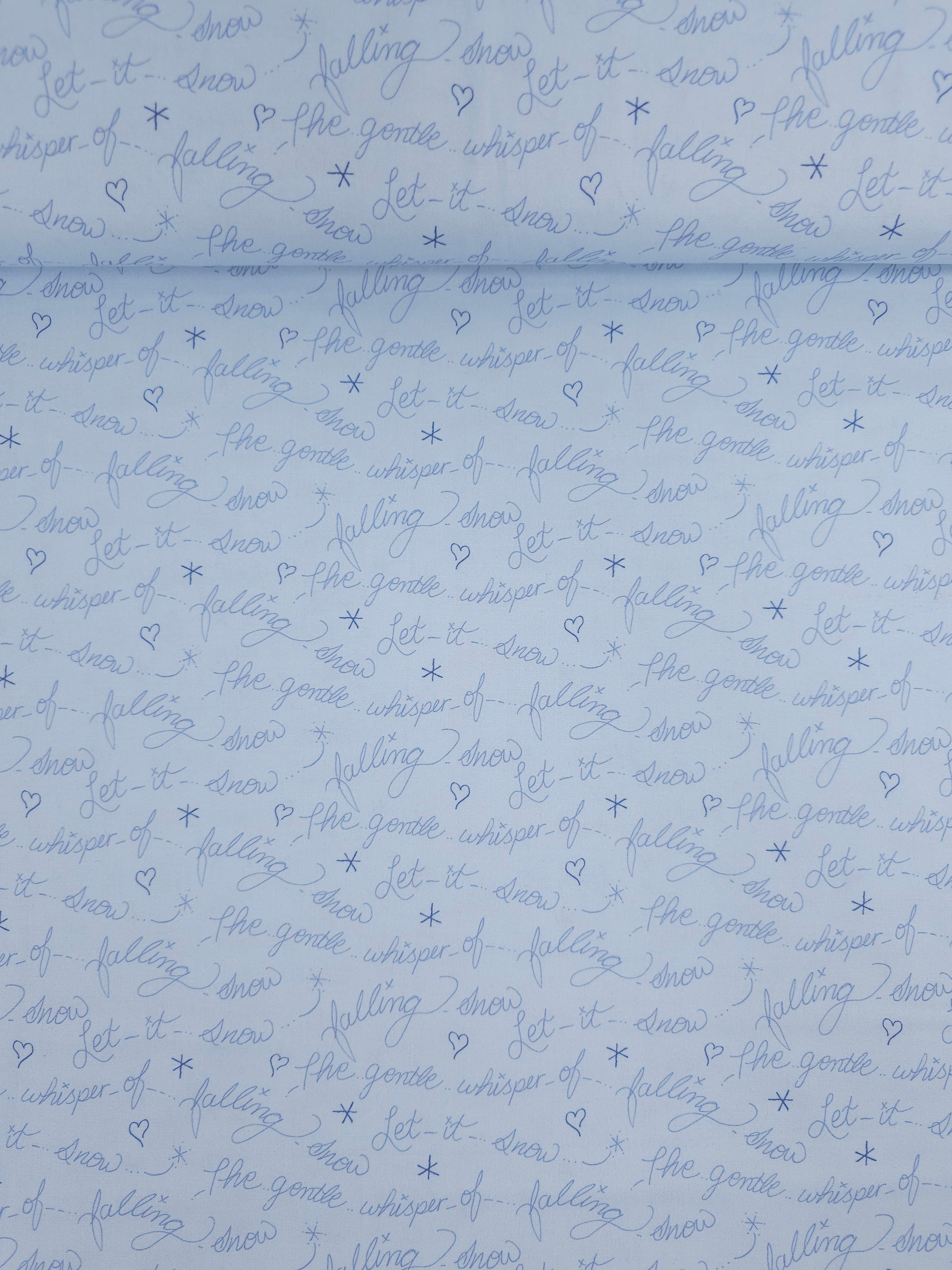 Let It Snow Gentle Whisper 100% Cotton