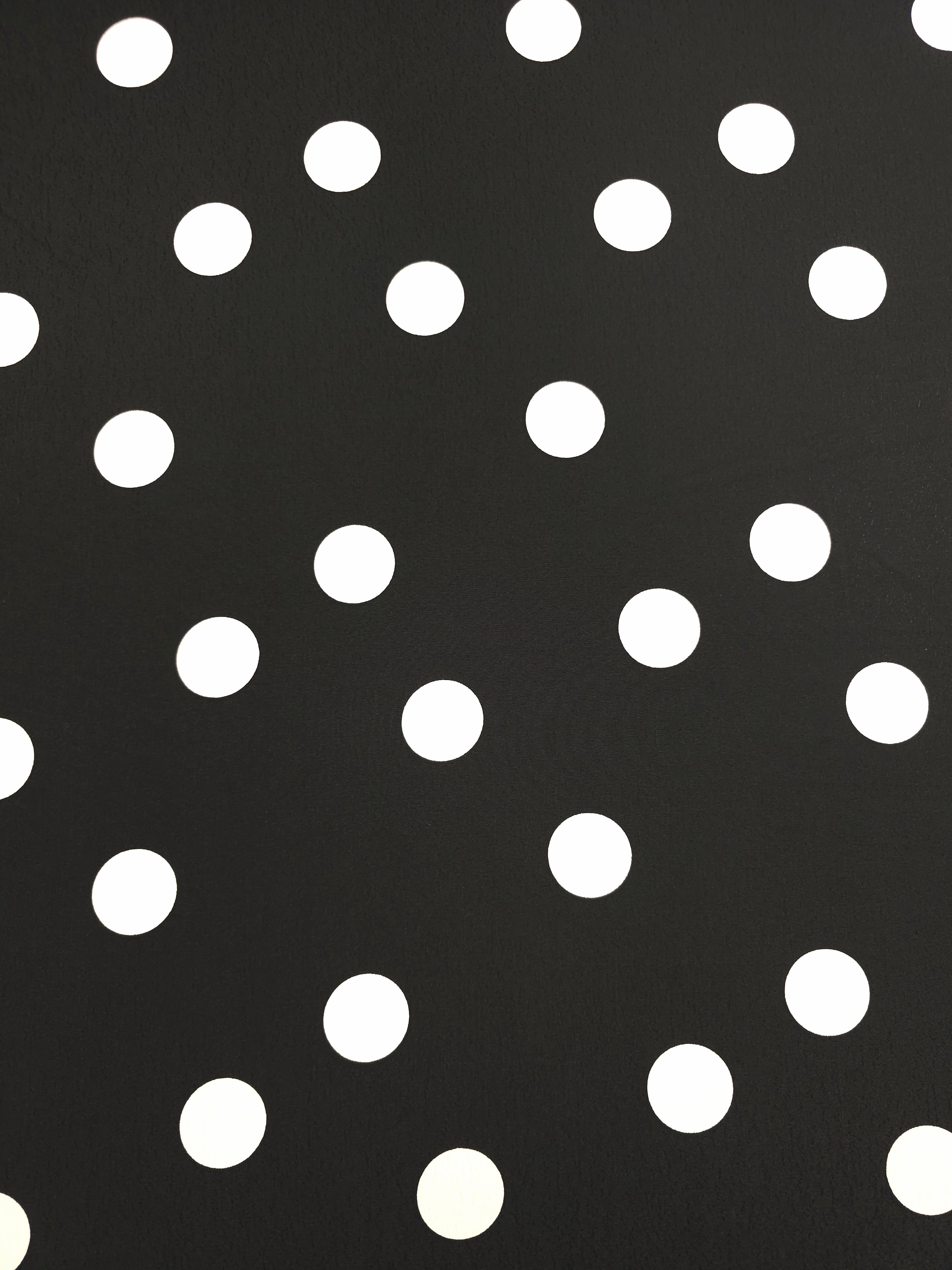 Cool Bark Brown/Cream Polka Spot Poly Crepe