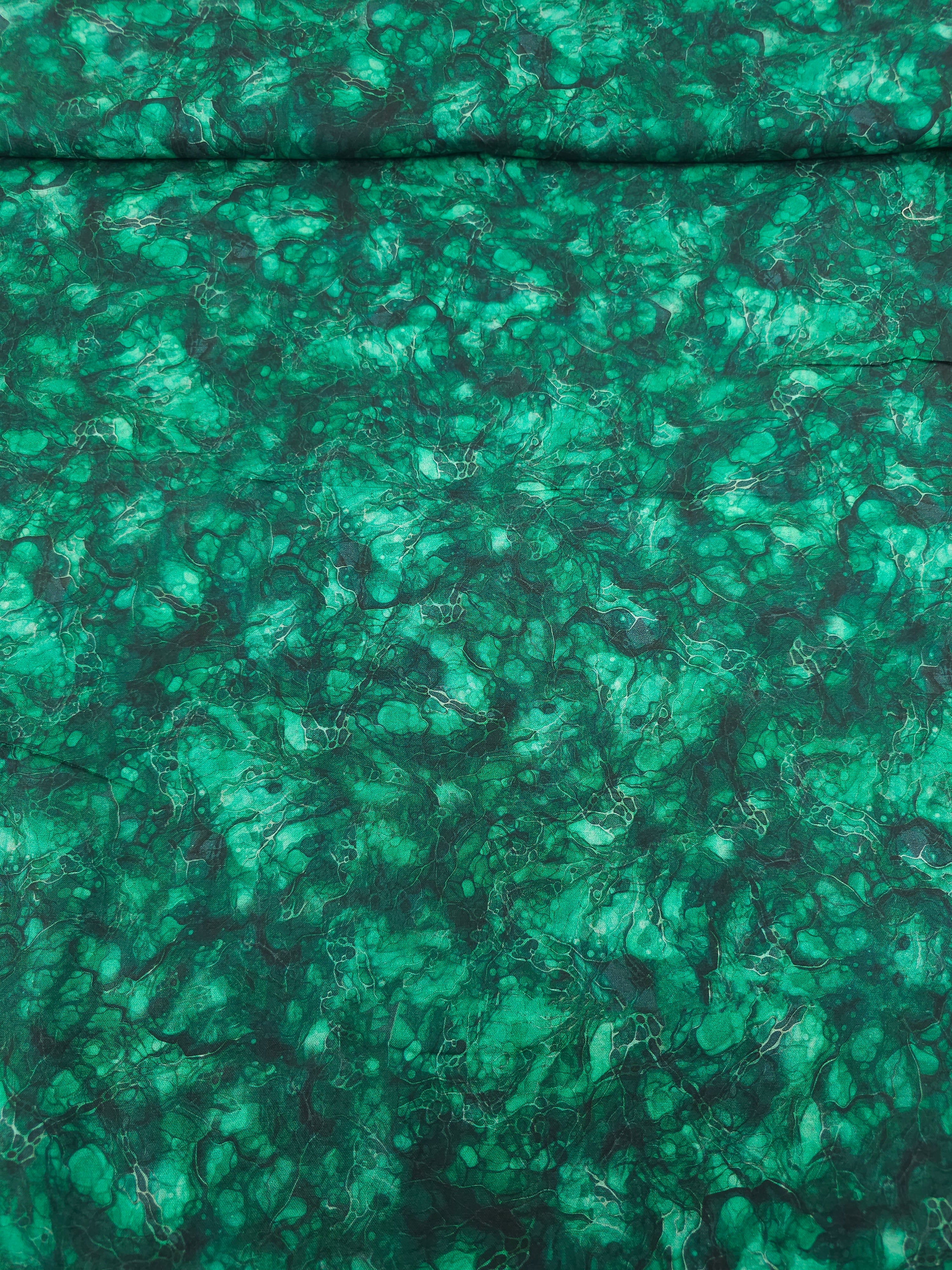 Green Crystal Waters 100% Cotton 106" *EXTRA WIDE*