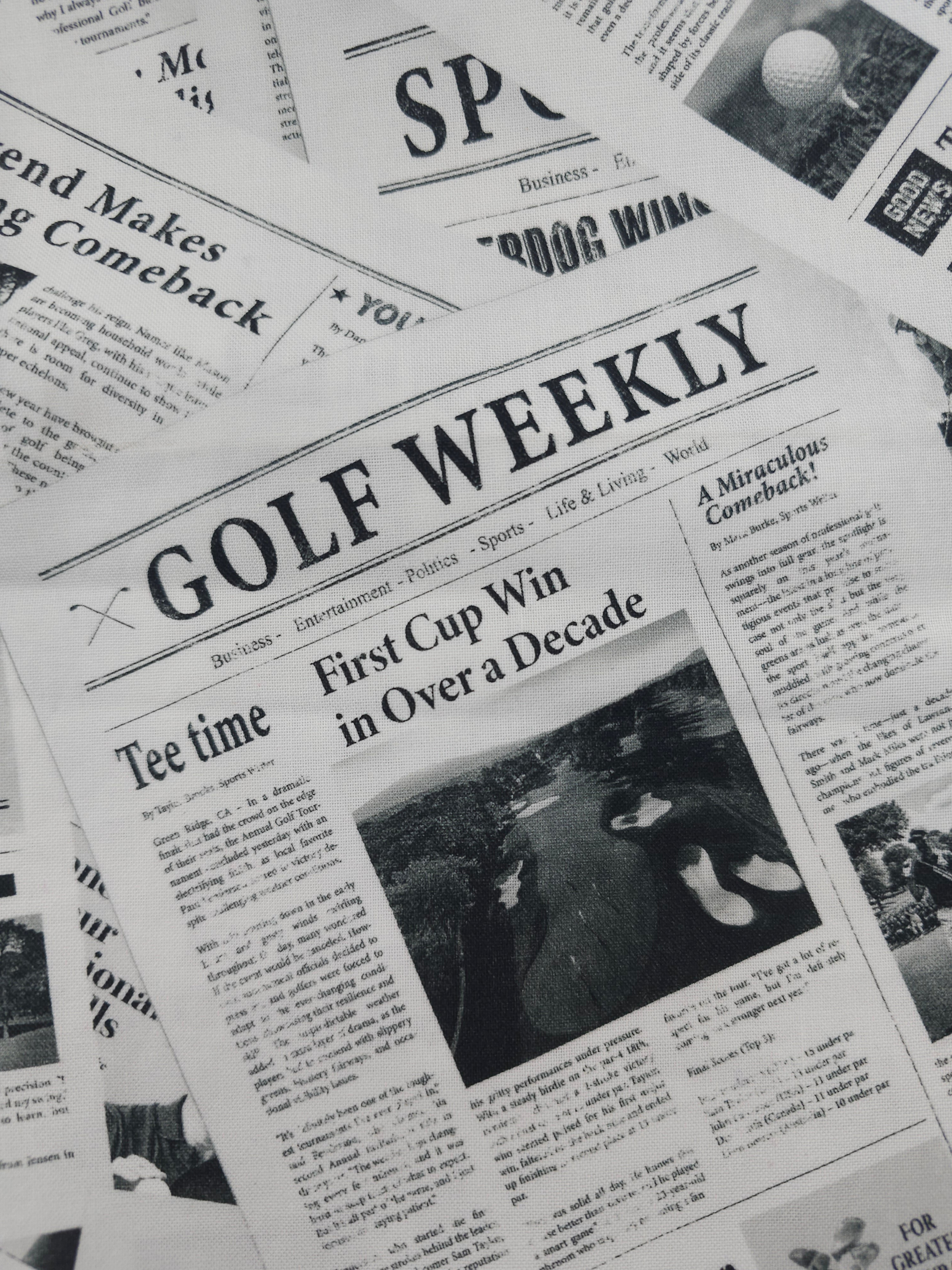 Golf news Cotton- 1.5m piece