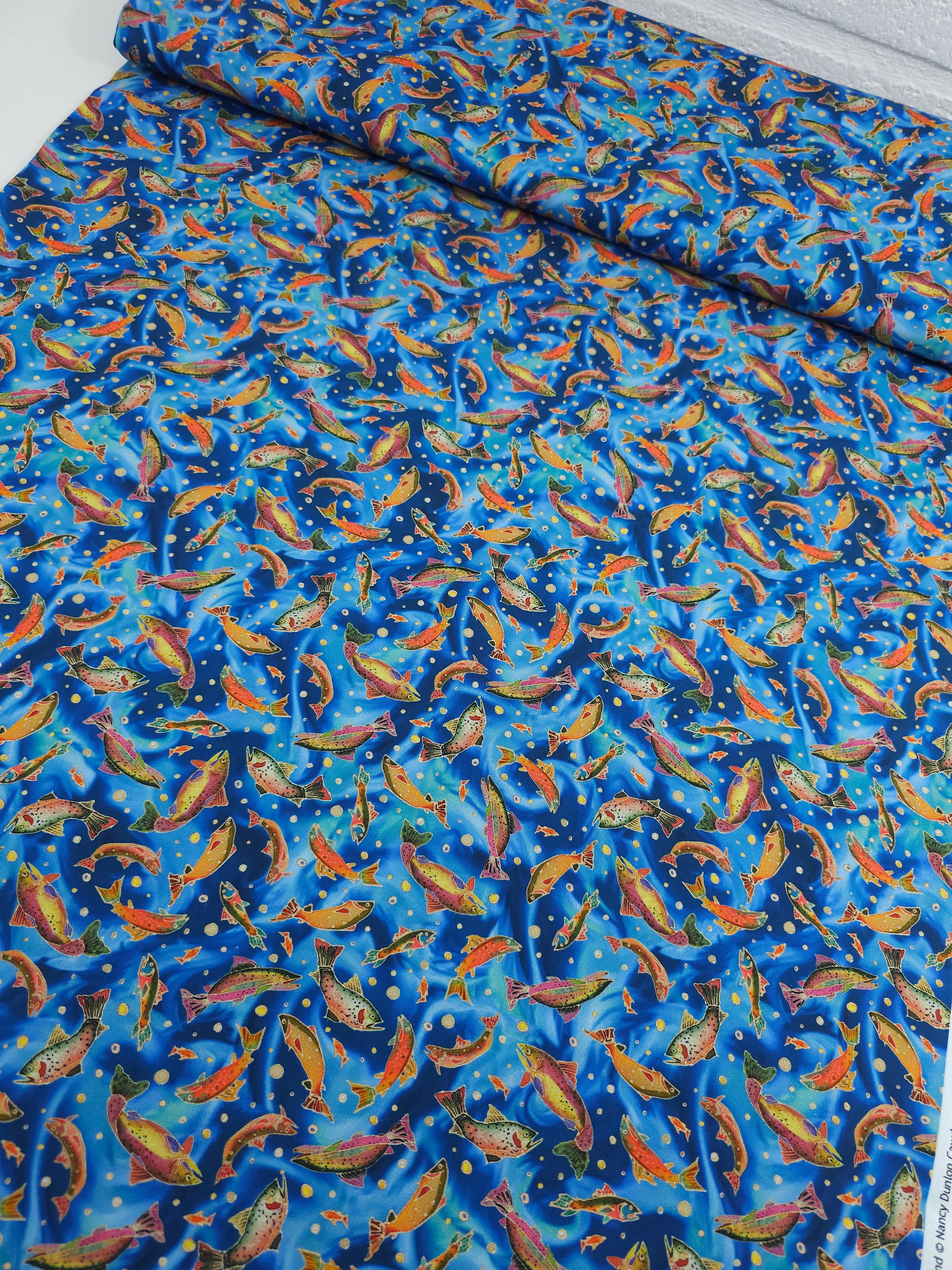 Koi Fish 100% Cotton