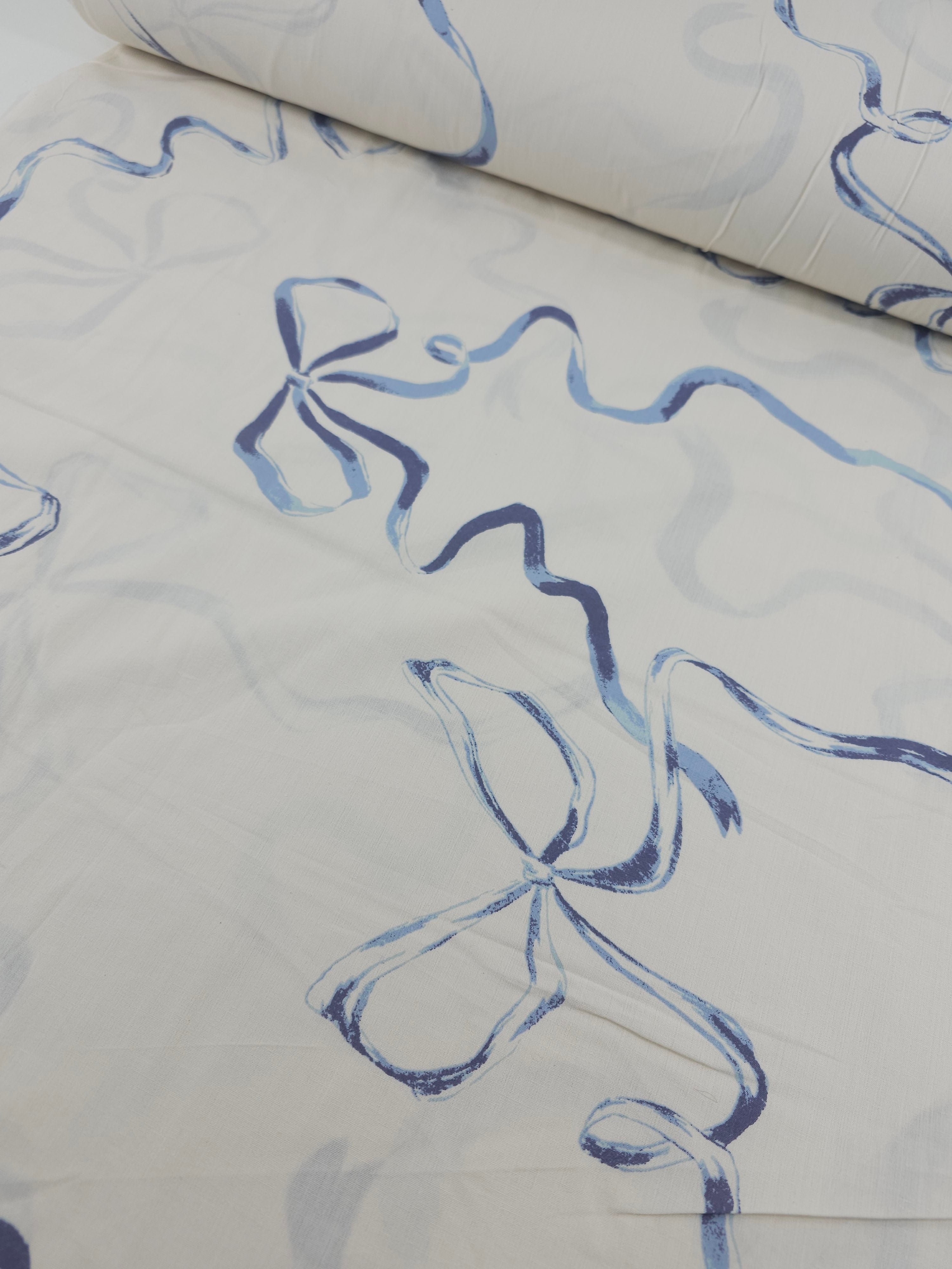 Blue Bow Streamer 100% Cotton 102” - Urban Outfitters *EXTRA WIDE*