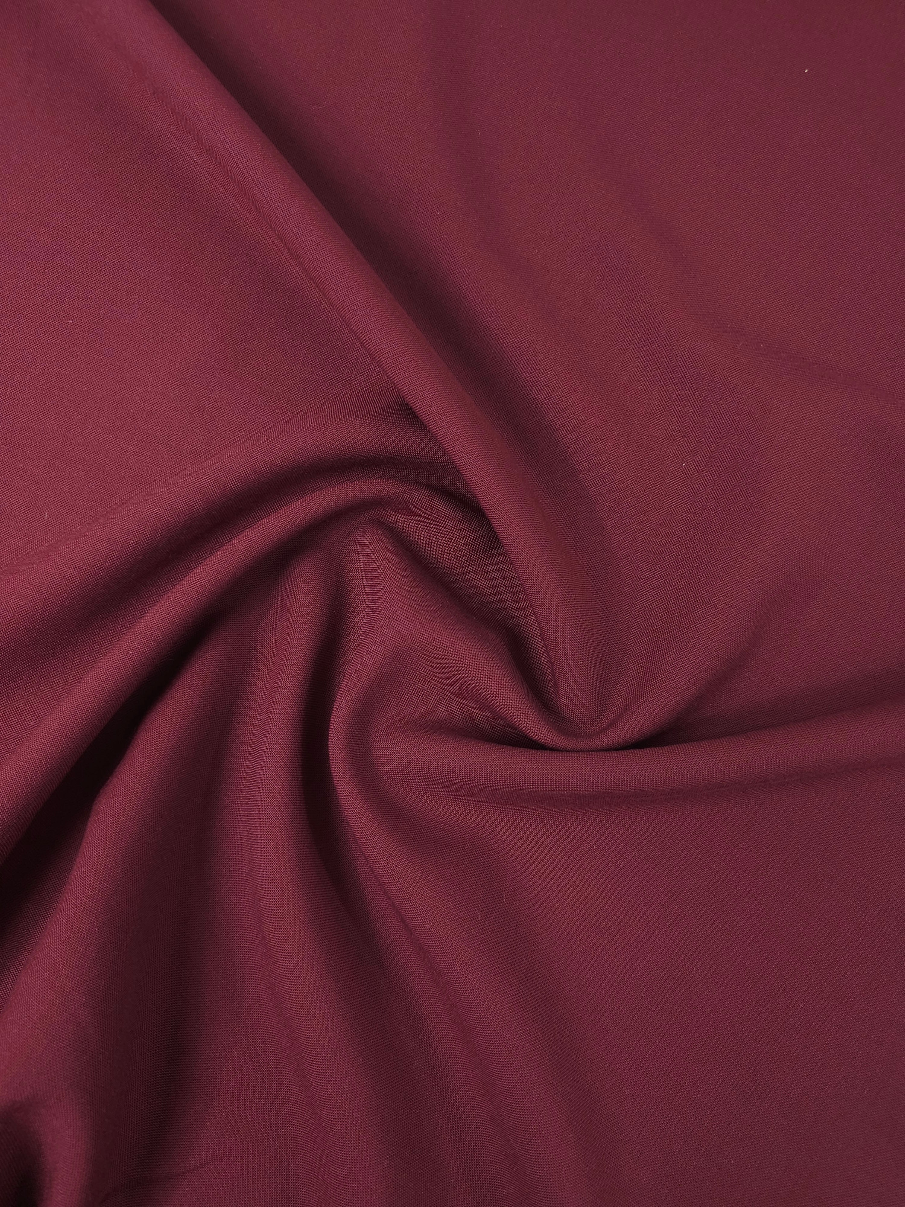 Burgundy Red Poly Wool Suiting - 1.65m Piece