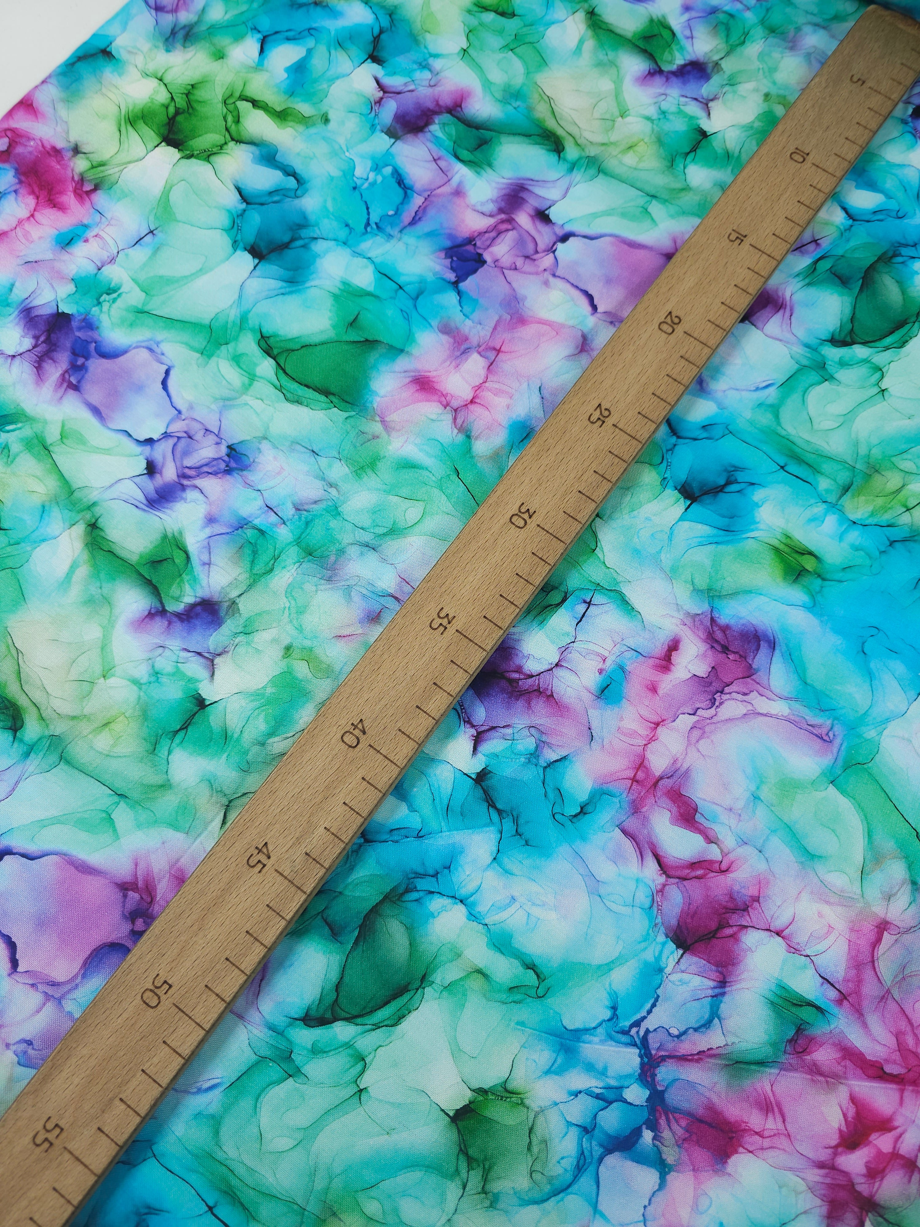 Mermaid Watercolour Diffusion 100% Cotton 106” *EXTRA WIDE*