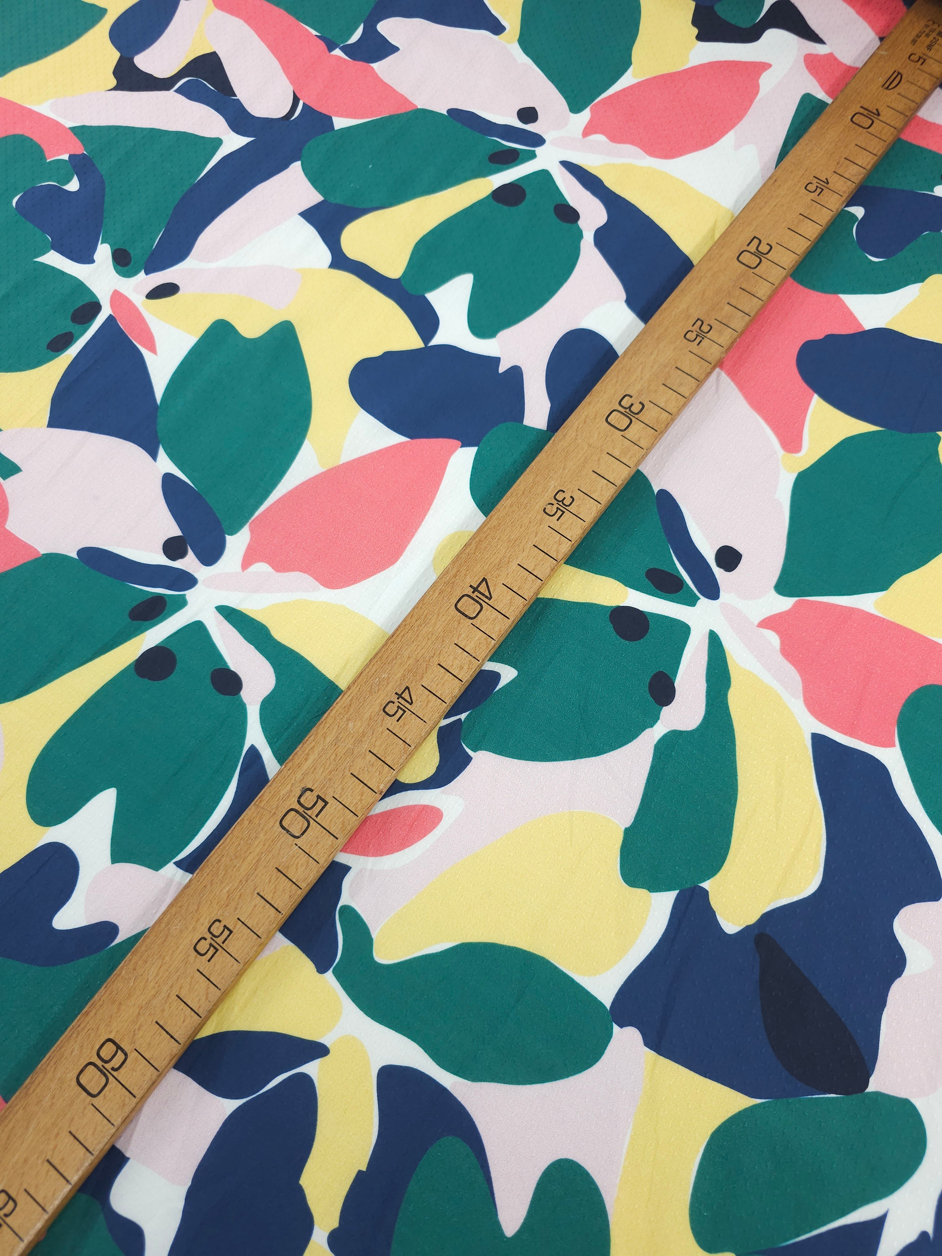Wonder Floral Pop Dobby Cotton Viscose *DEFECT*