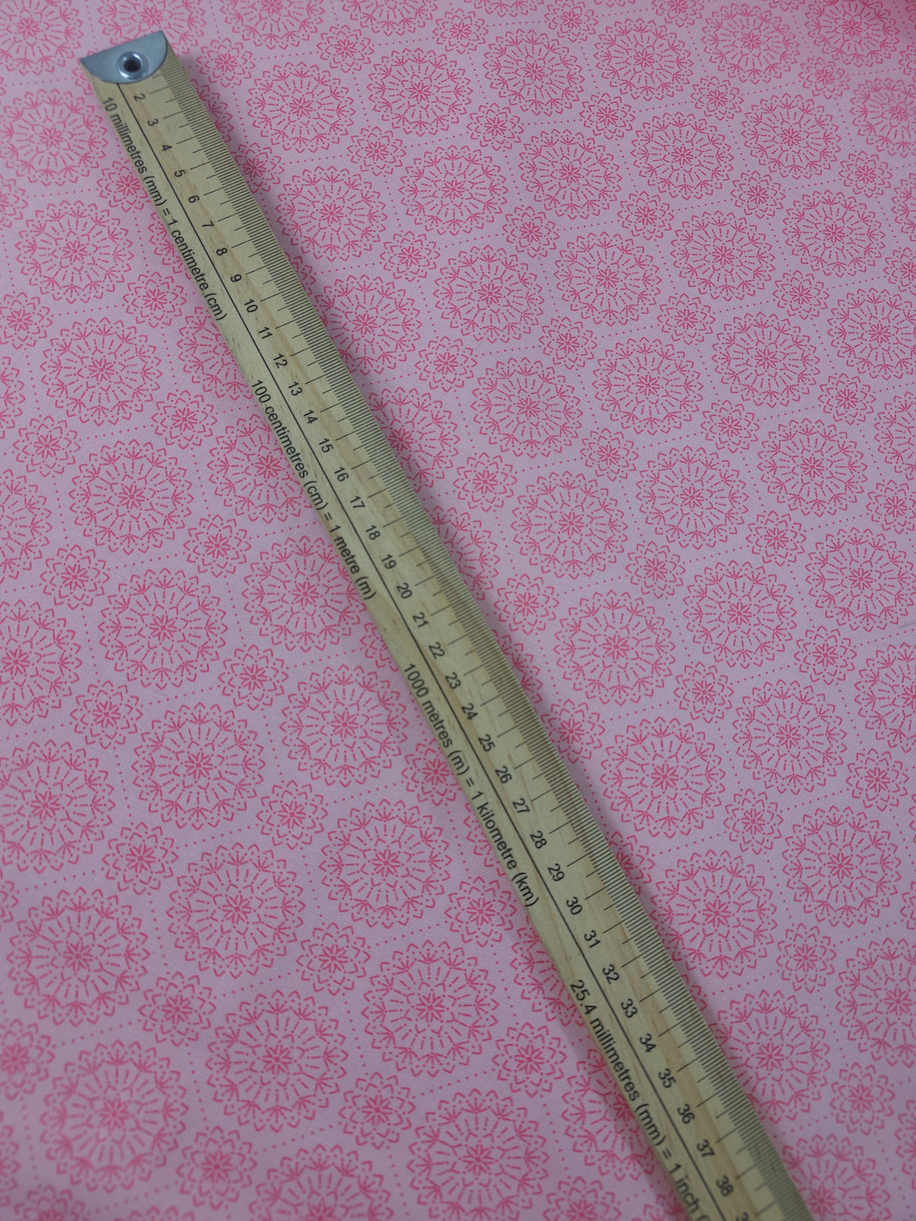 Baby Pink Mandala Circle 100% Cotton