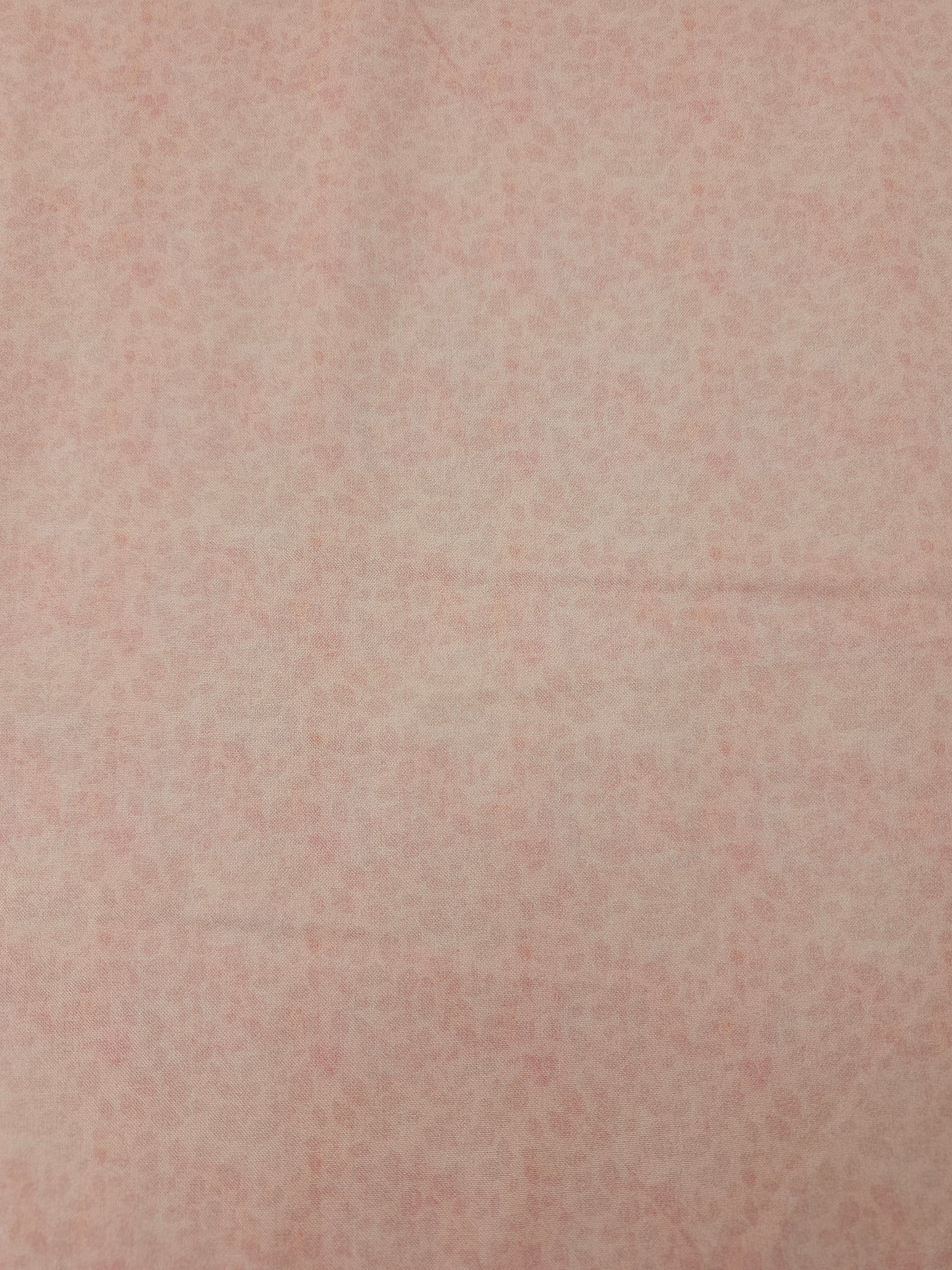 Baby Pink Smudge Leaf 100% Cotton