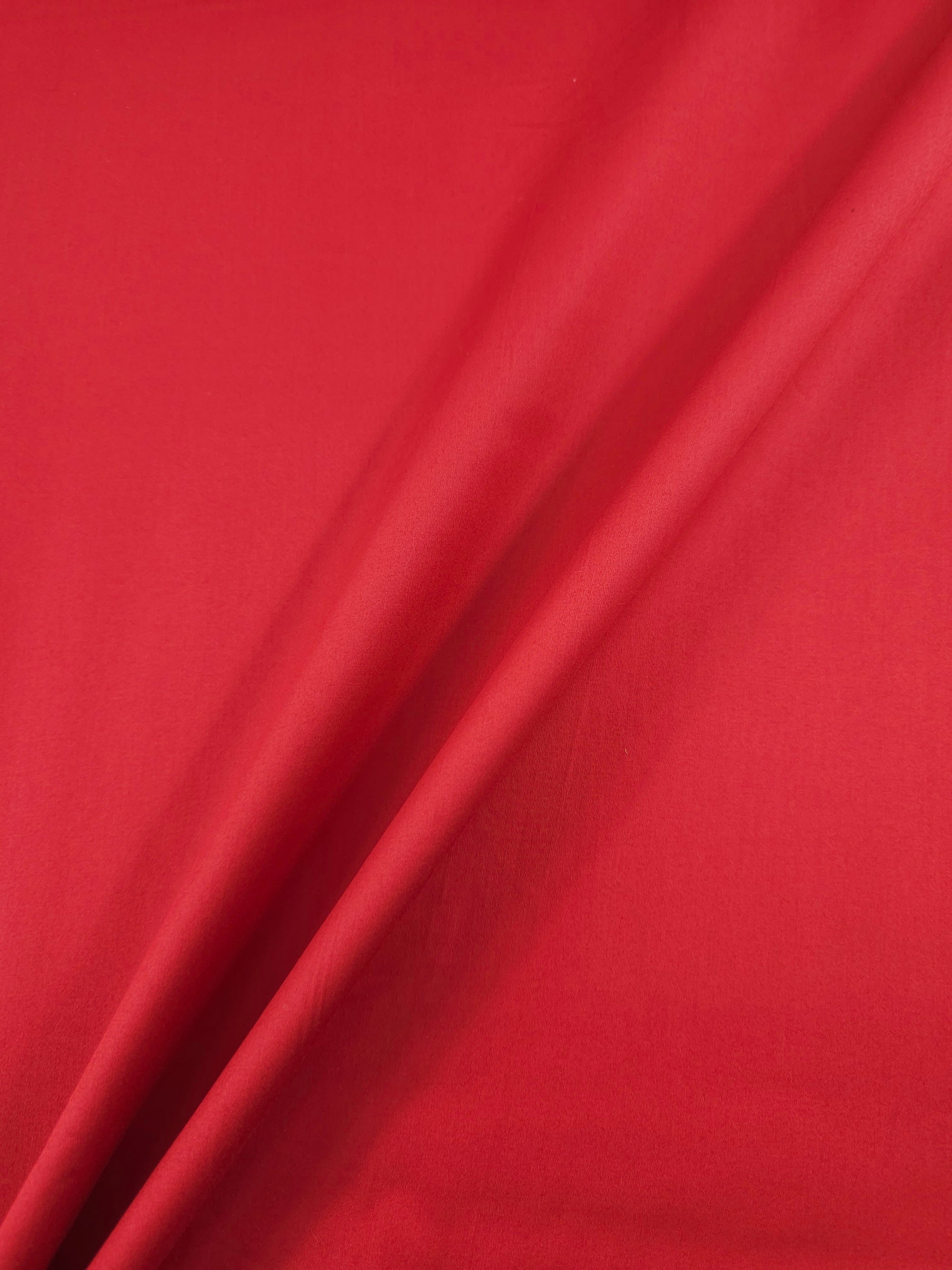Red Cotton Sateen