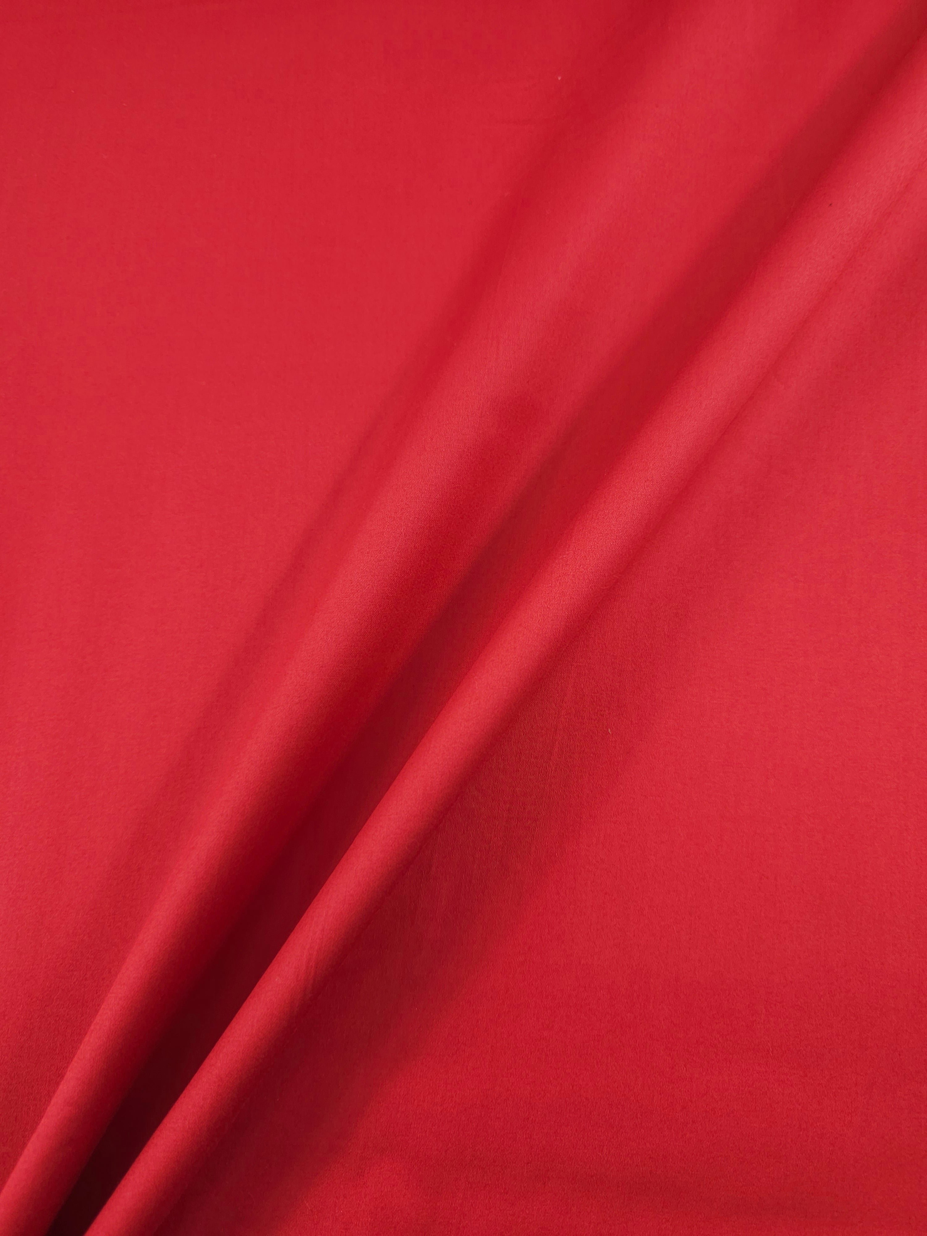 Red Cotton Sateen