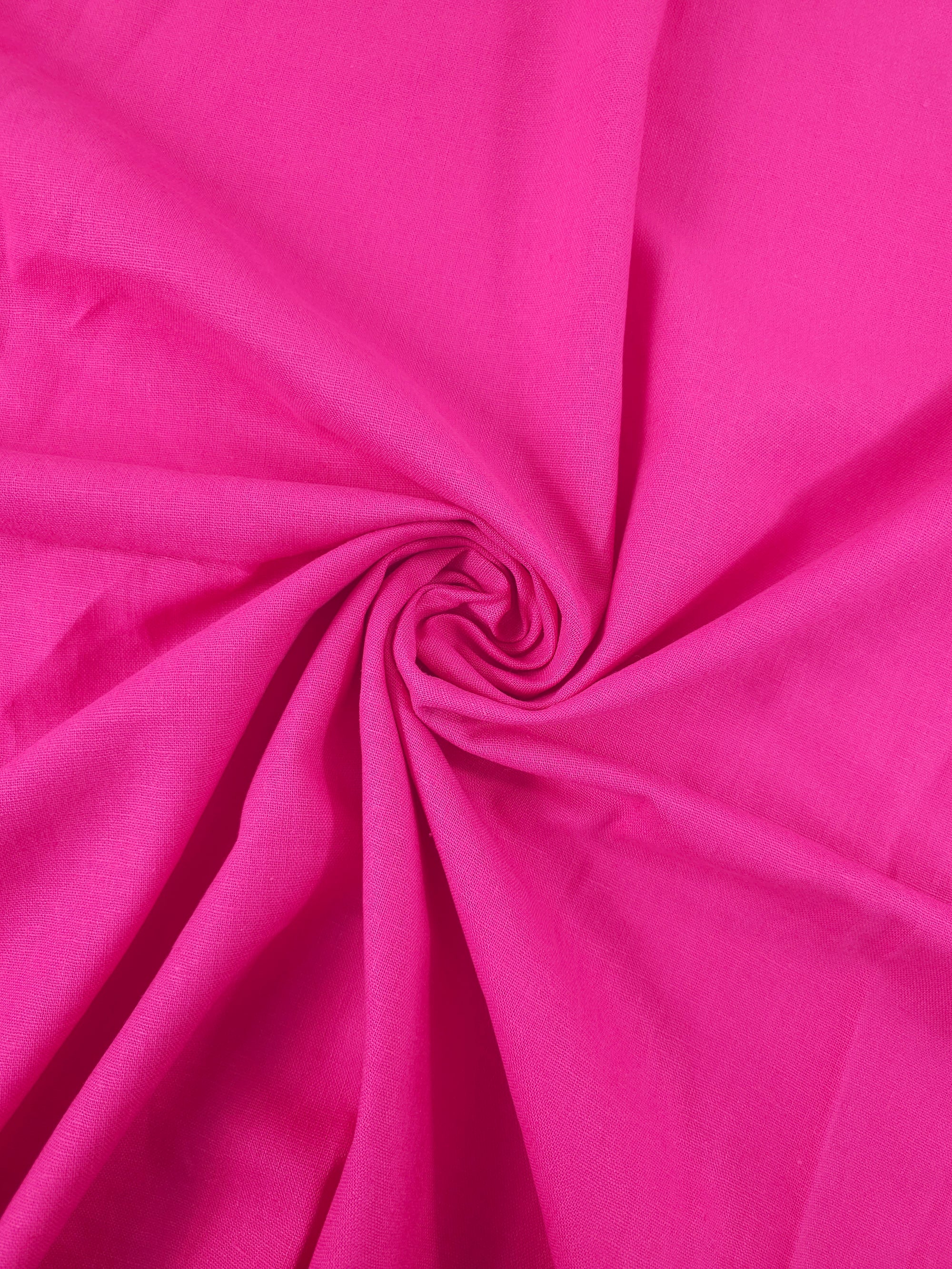 Magenta Pink Flax Linen