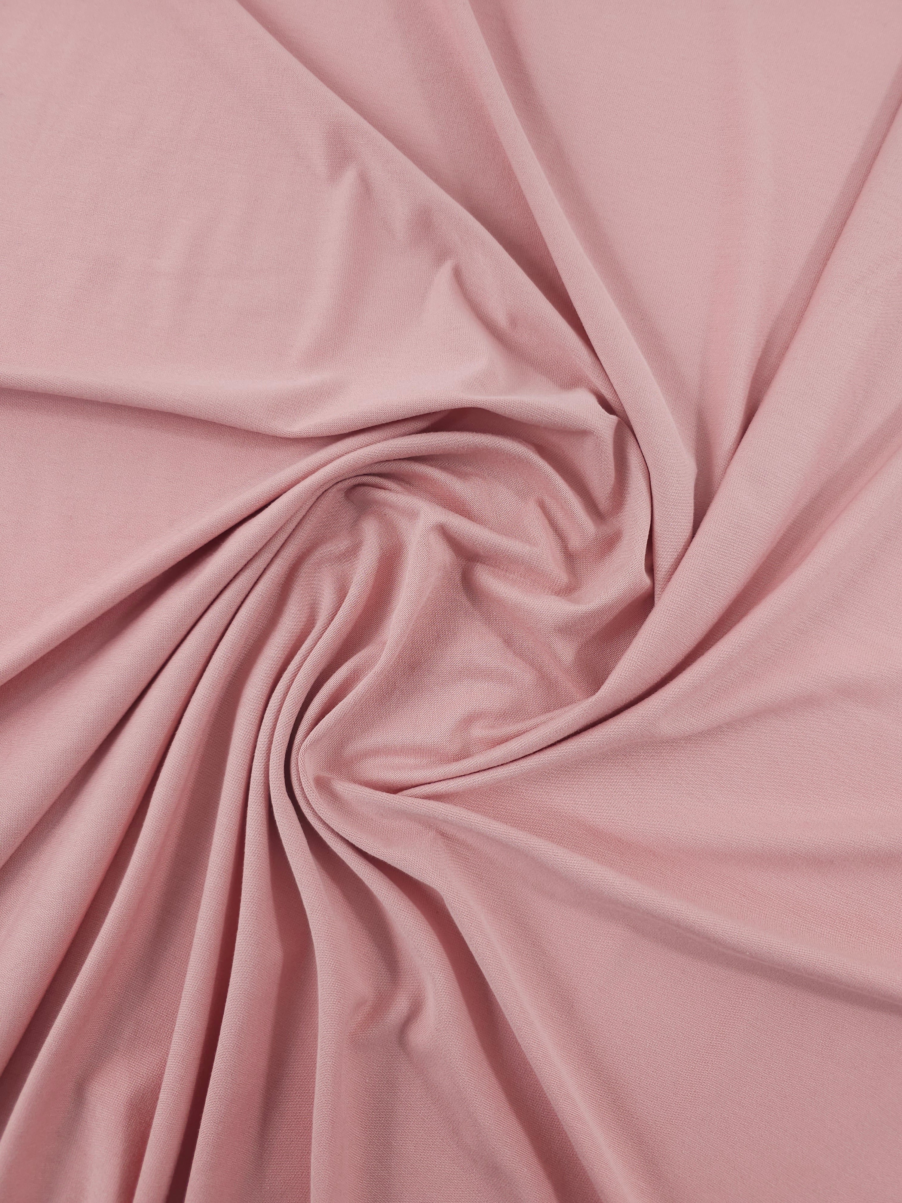 Washed Pink Organic Bamboo Cotton Jersey