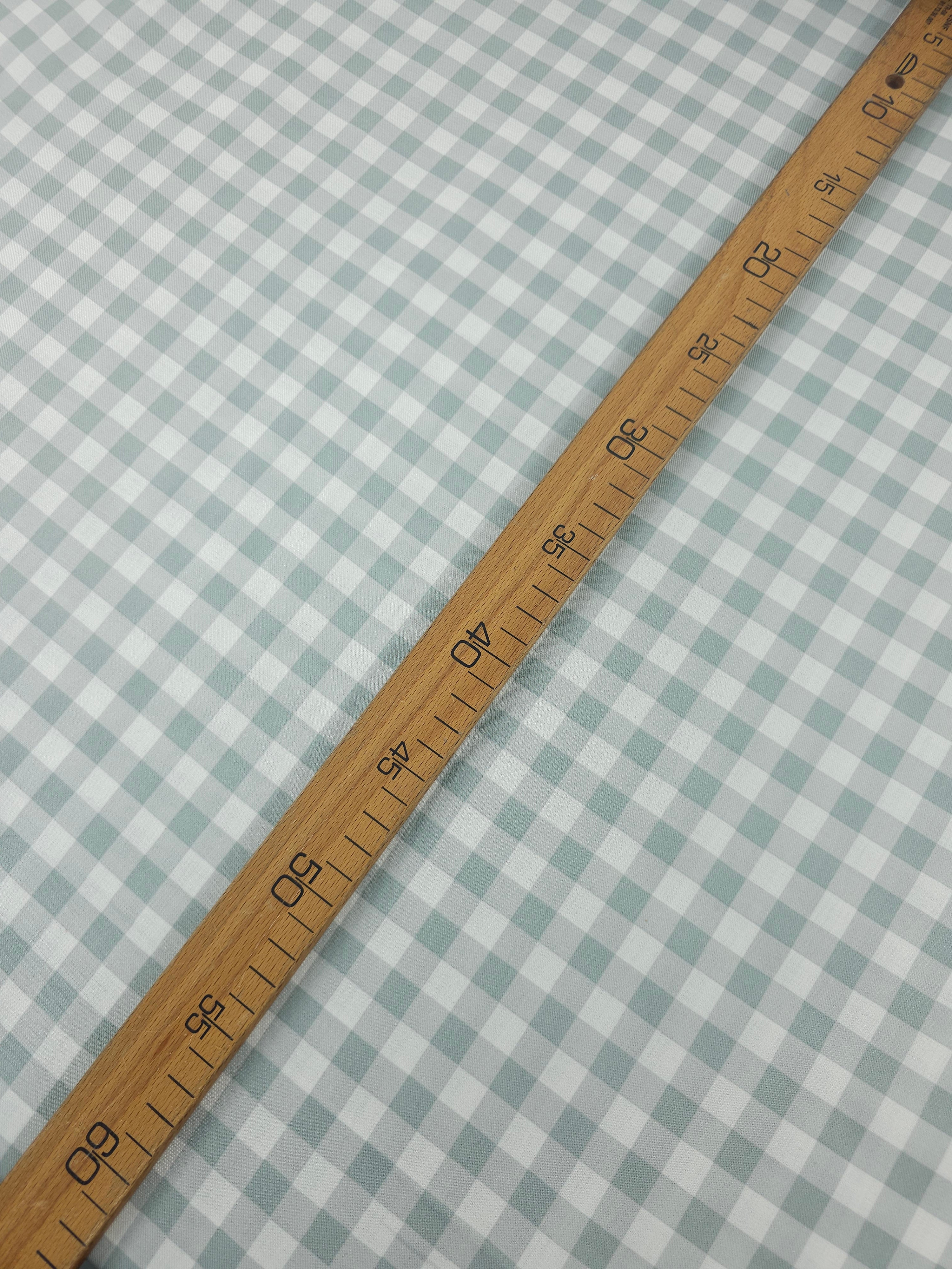Duck Egg Big Gingham 100% Cotton 118" *EXTRA WIDE*
