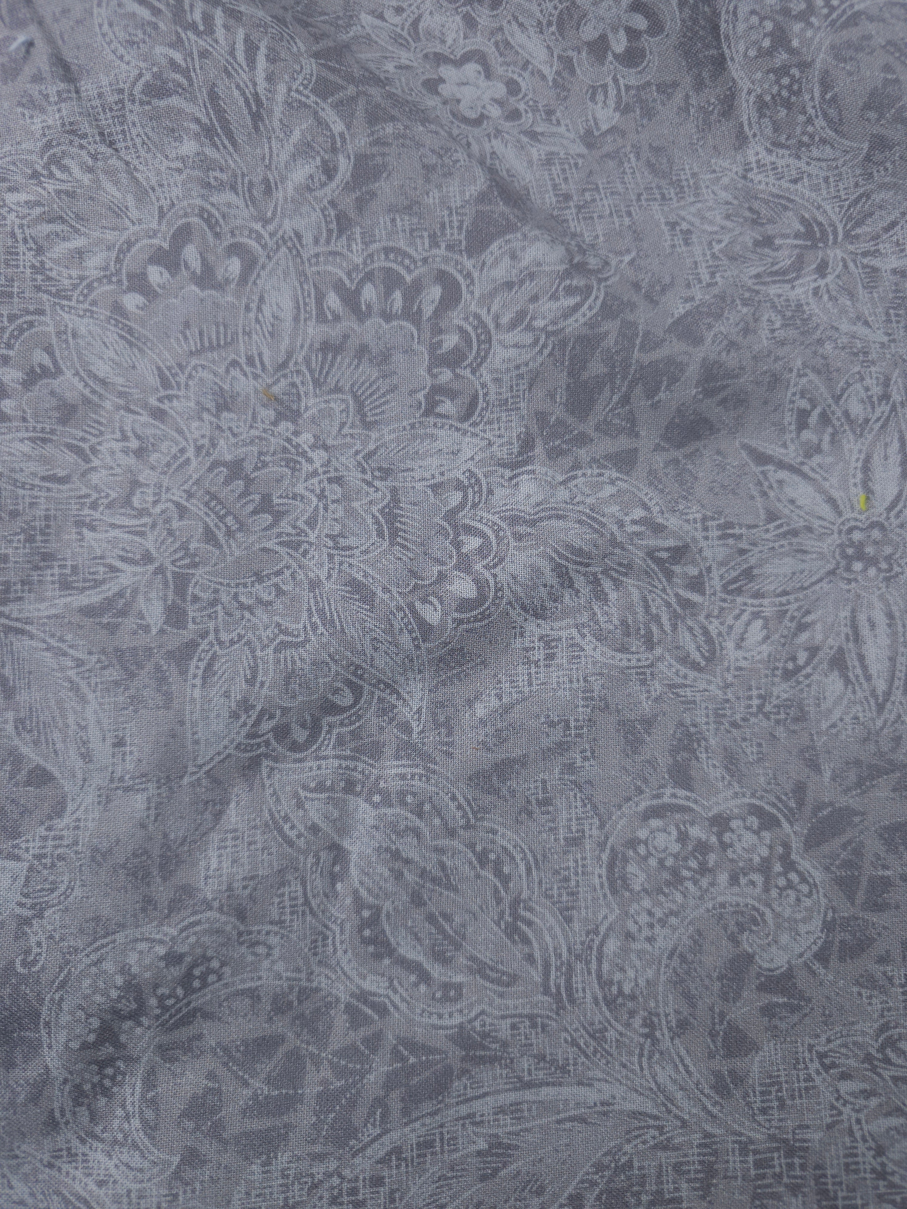 Grey design Cotton- 1.1m piece