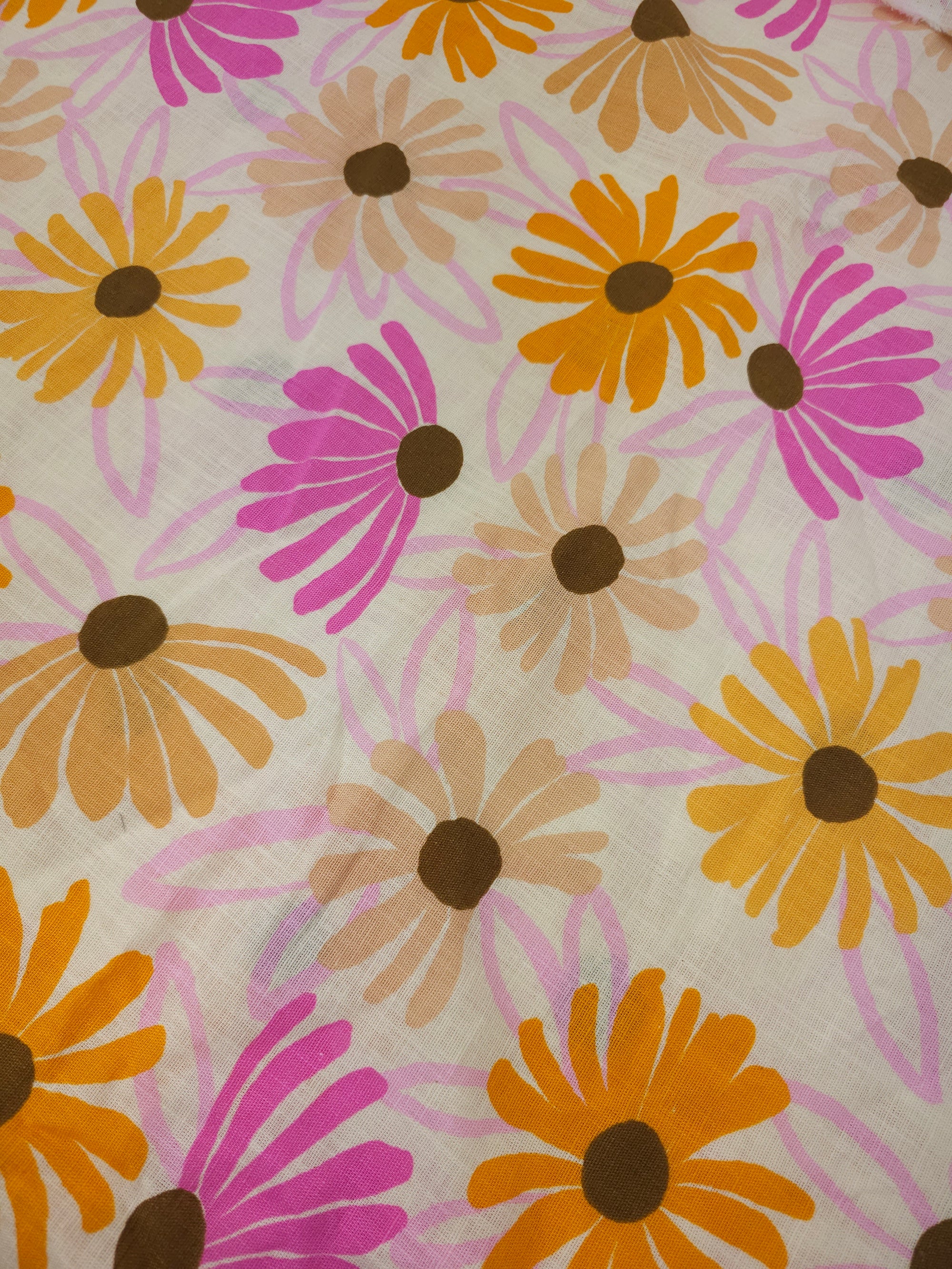 Summer Wild Floral Cotton Linen (Various Sizes)