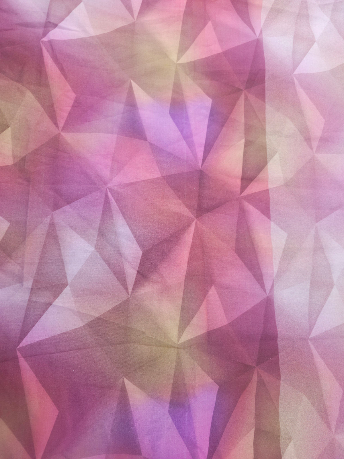 Pink geometric Cotton- 2m piece
