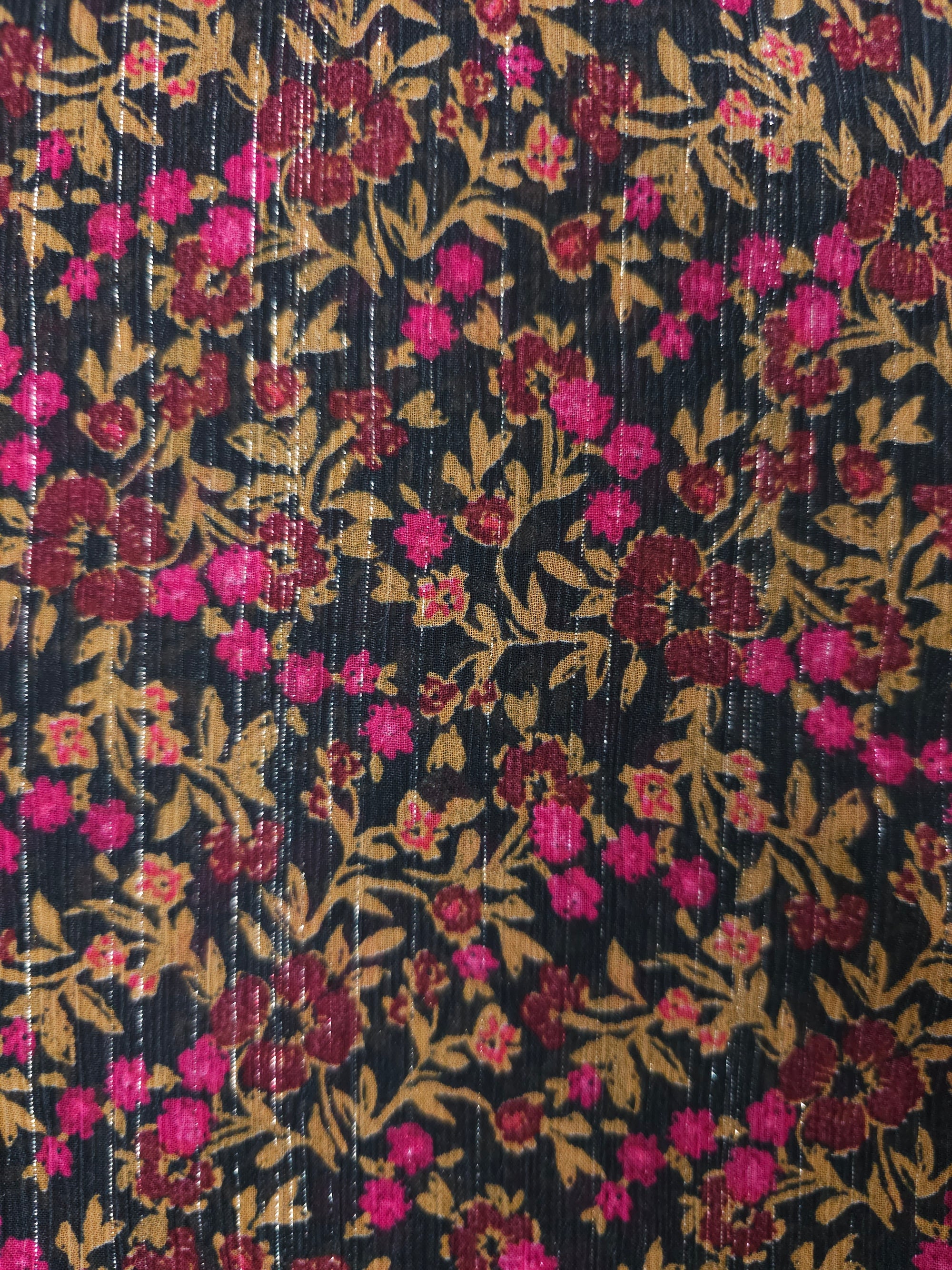 Berry Patch Sparkle Poly Georgette (Various Sizes)