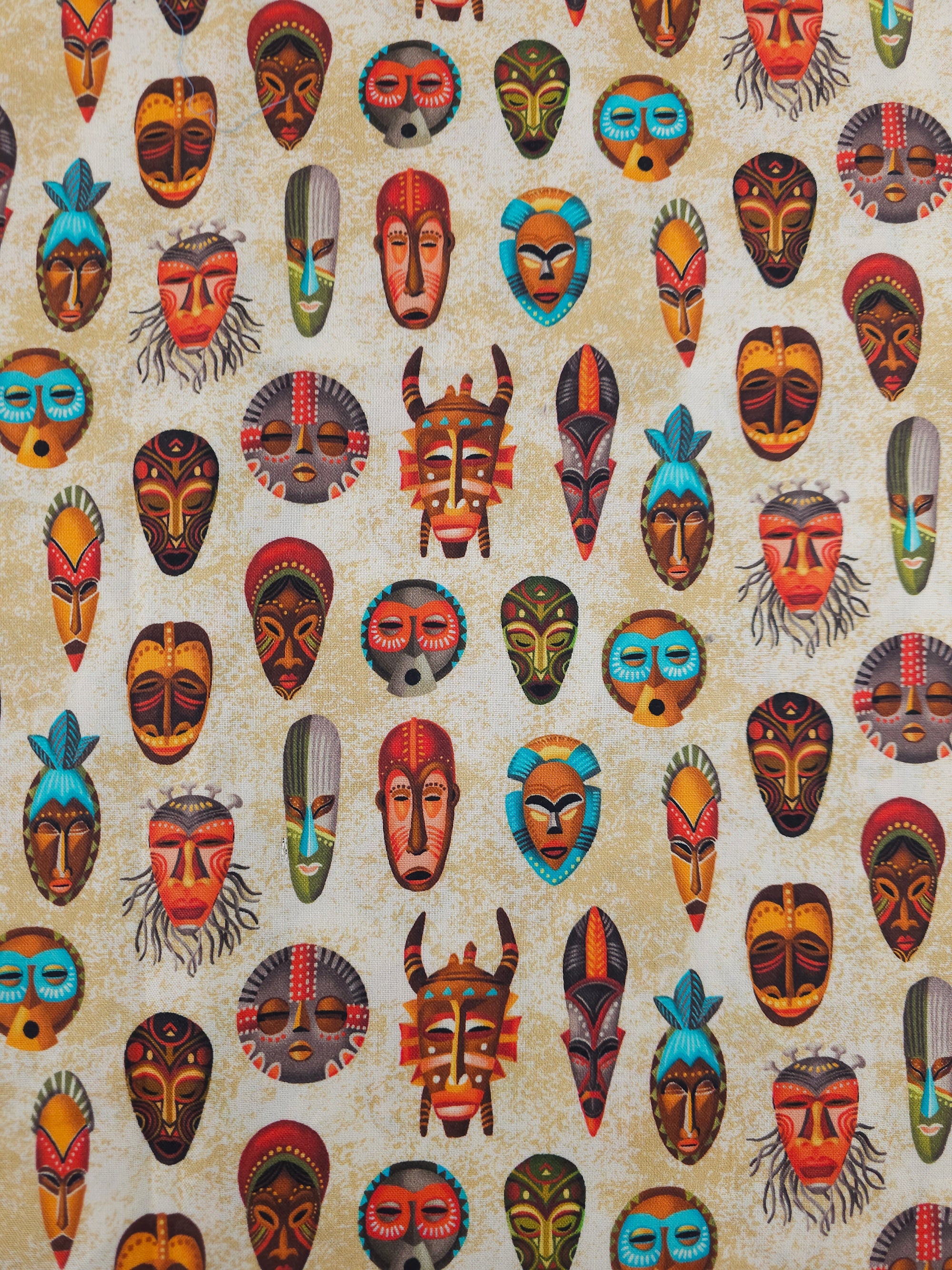 Indigenous Masks Cotton - 1.2m Piece