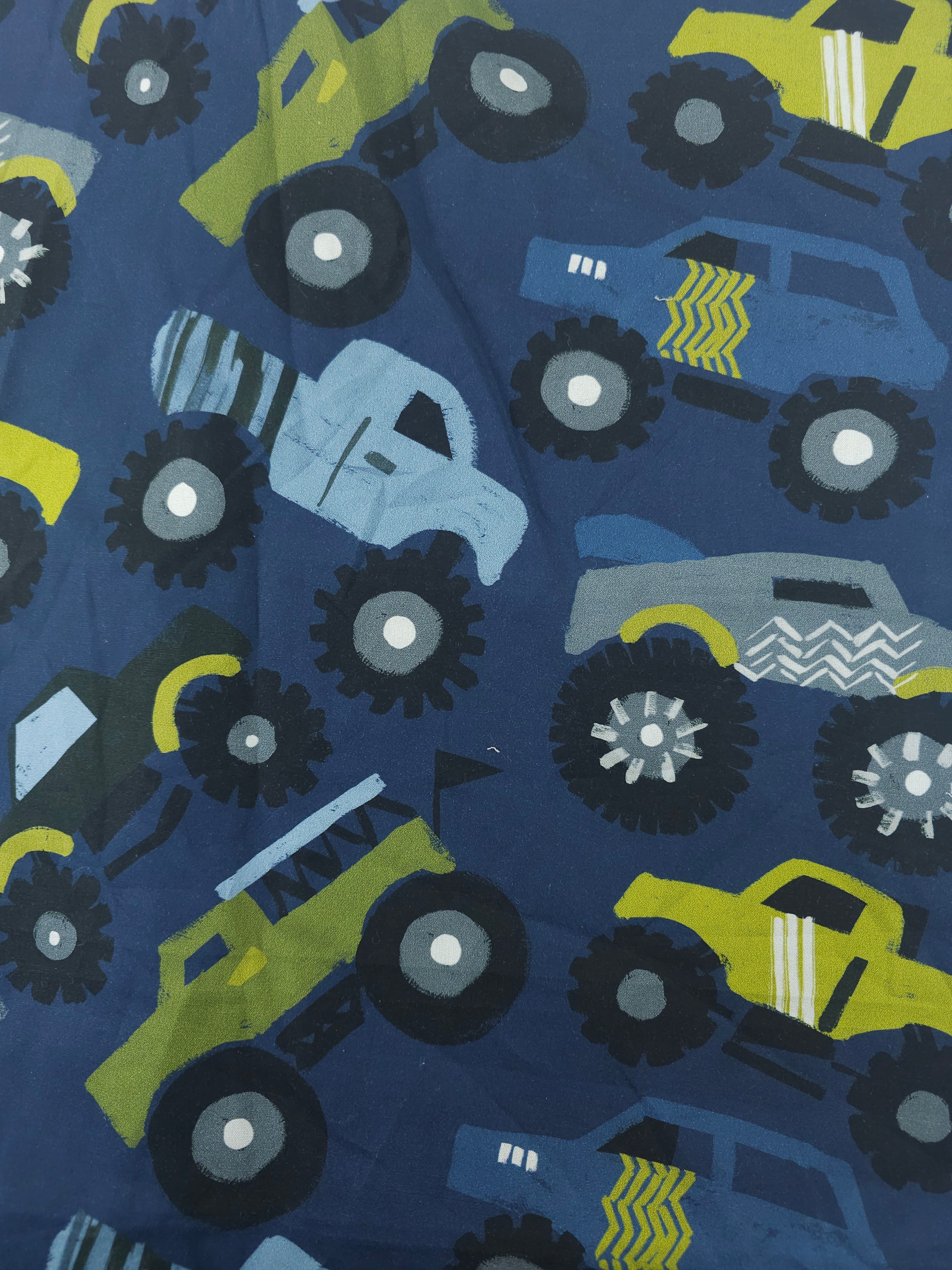 Monster trucks Cotton- 1.4m piece