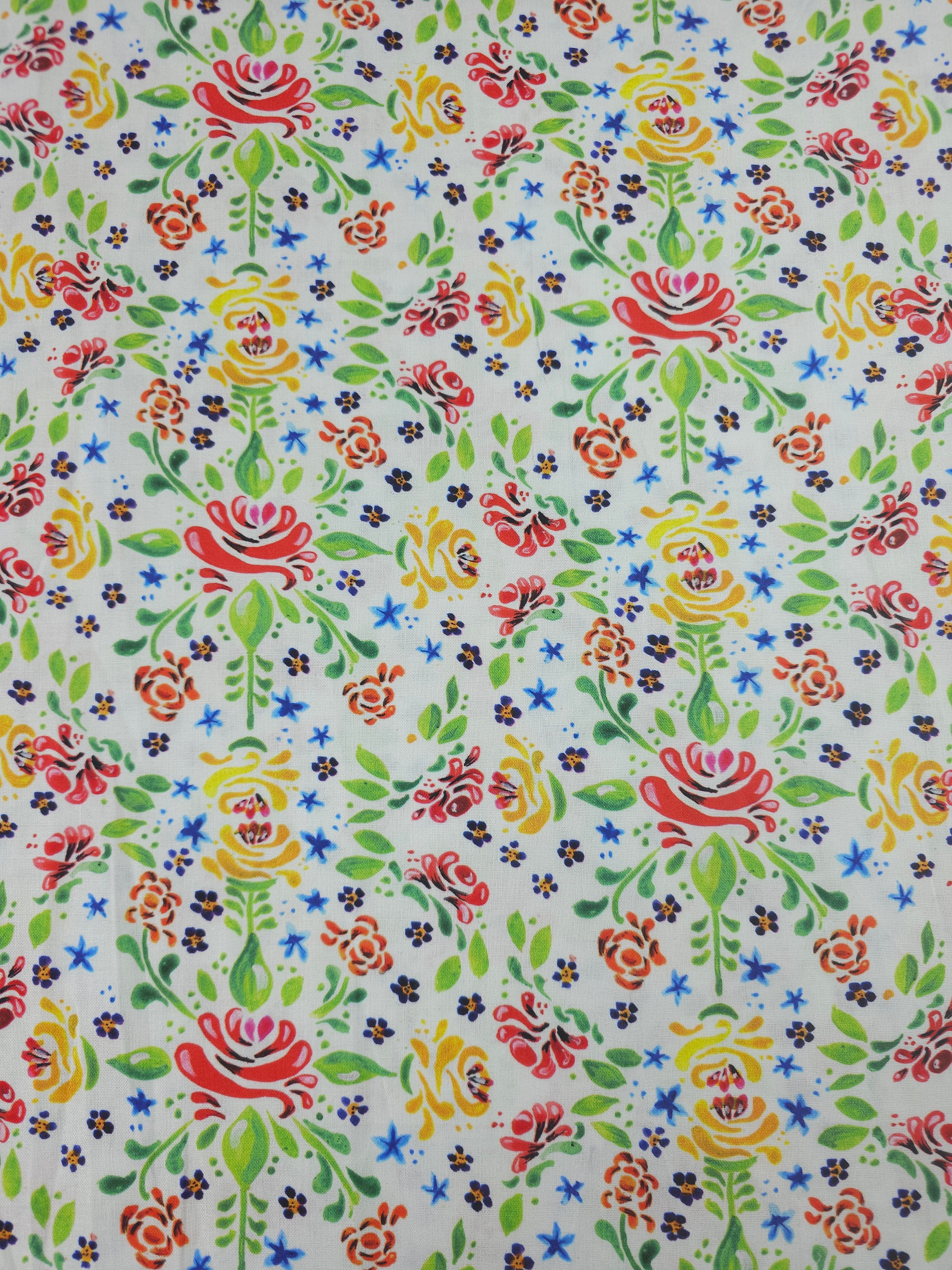 Bohemian Water Florals 100% Cotton